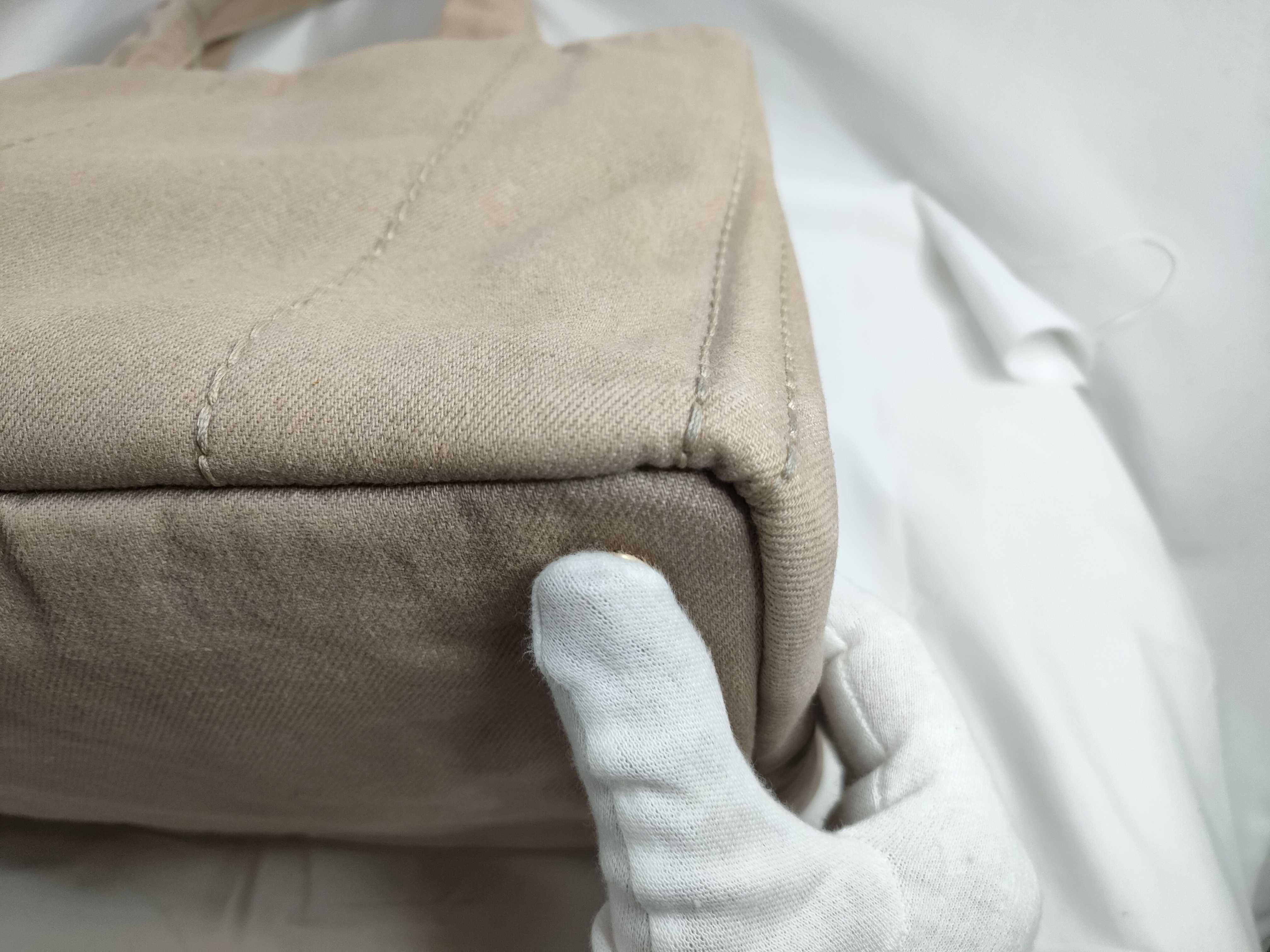 Canapa M Tote Bag, Beige Tote Bag — view 5