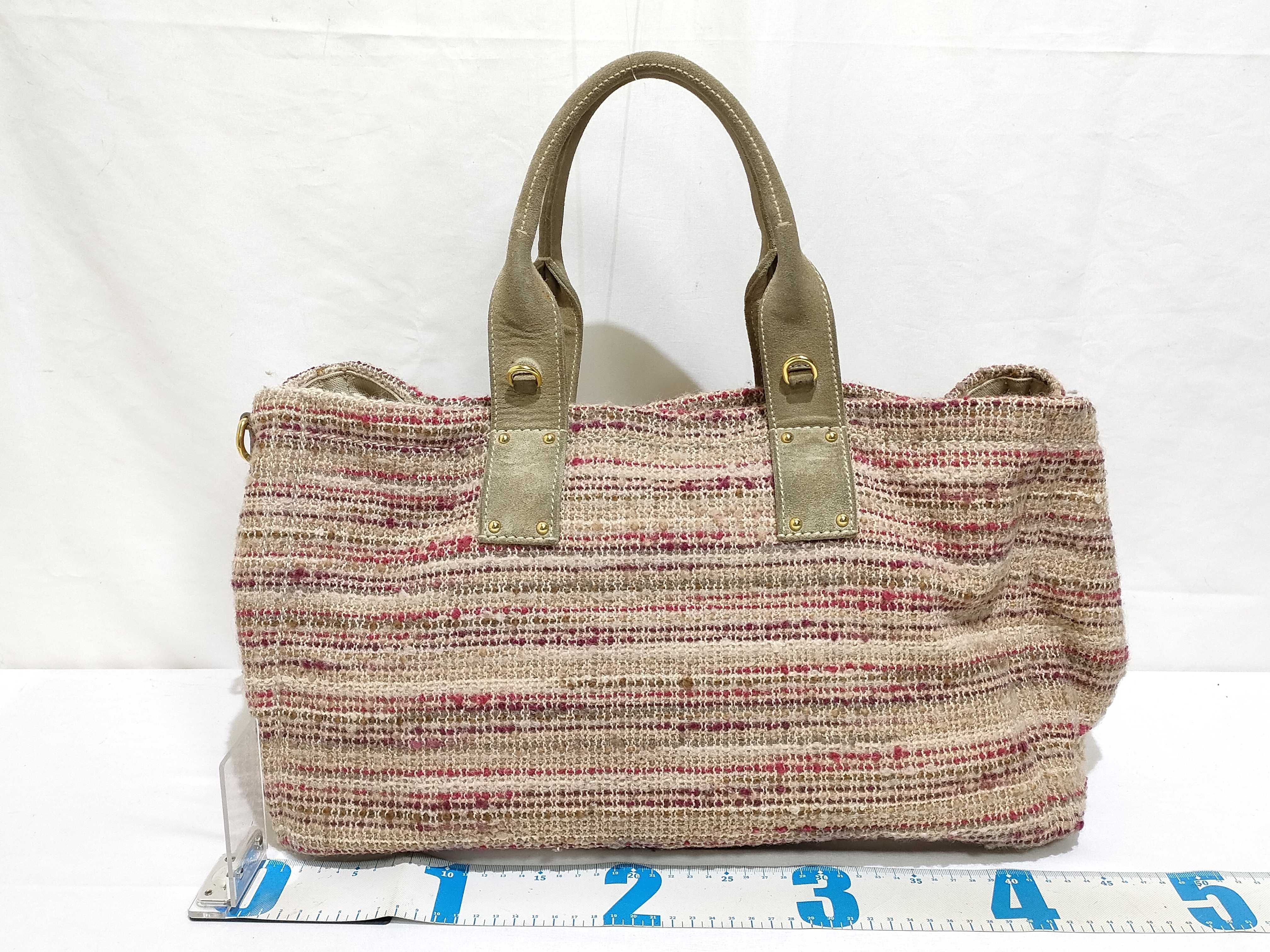 2-way Canapa handbag, wool tweed handbag — view 2