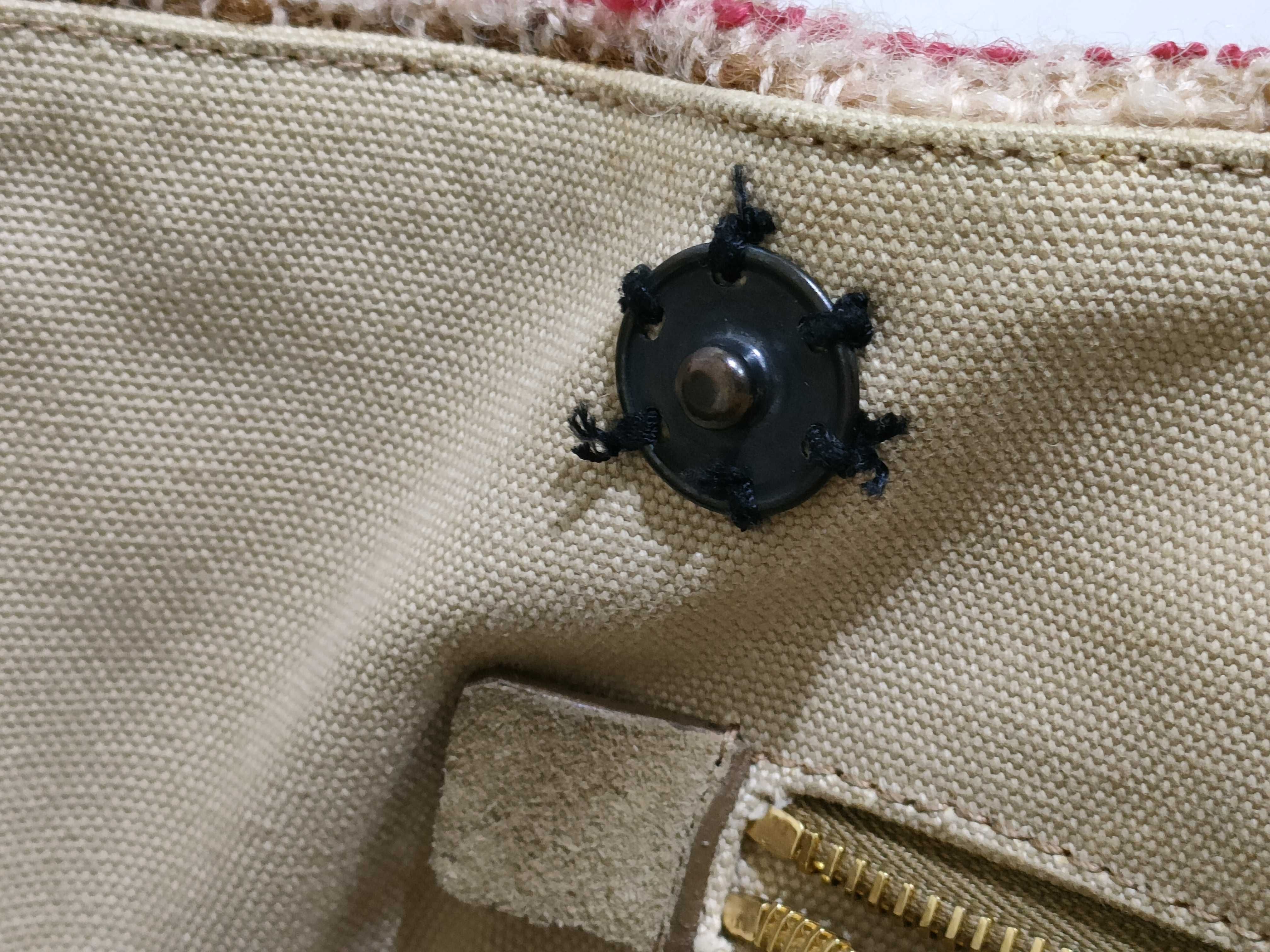 2-way Canapa handbag, wool tweed handbag — view 12
