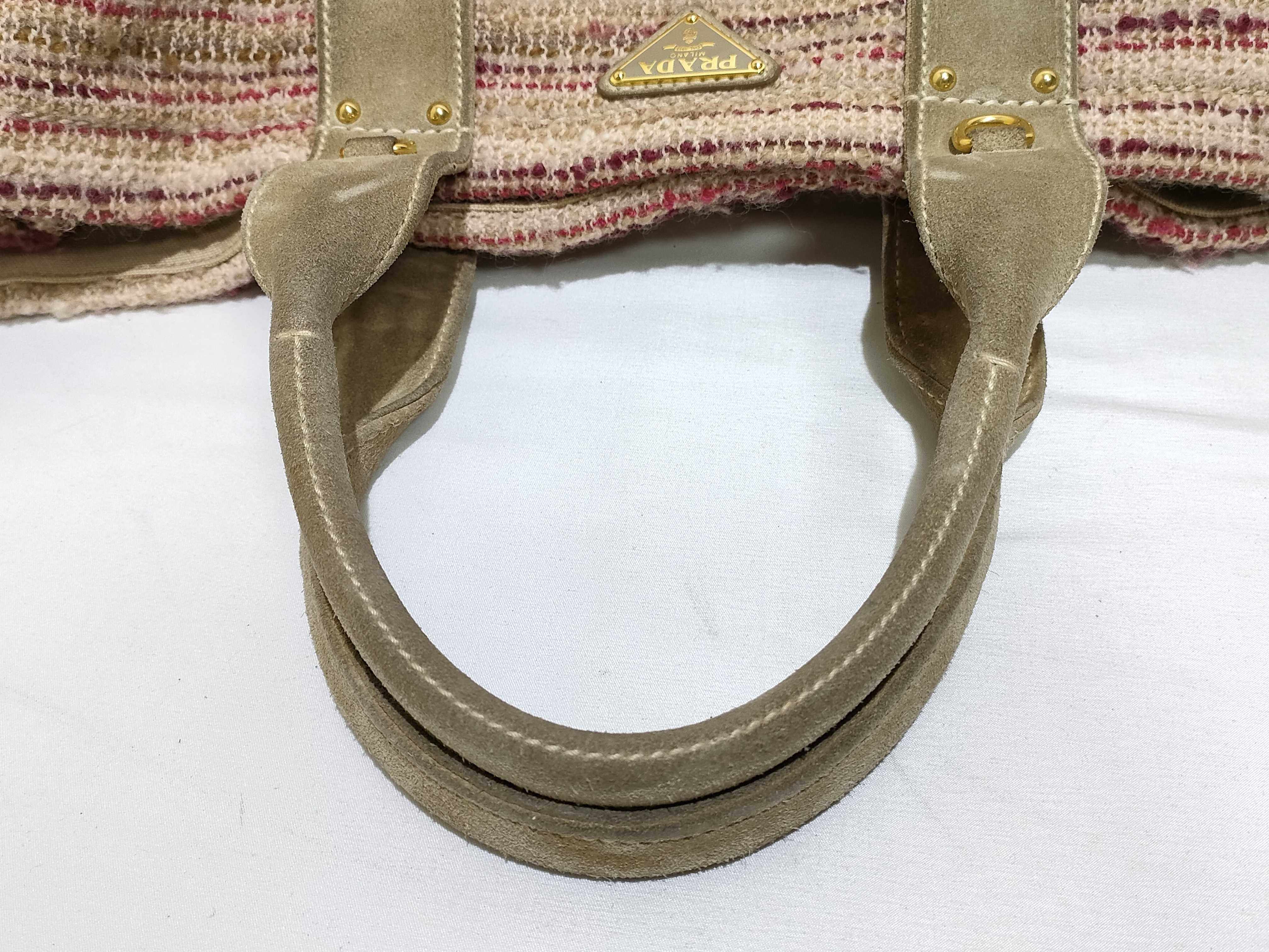 2-way Canapa handbag, wool tweed handbag — view 3