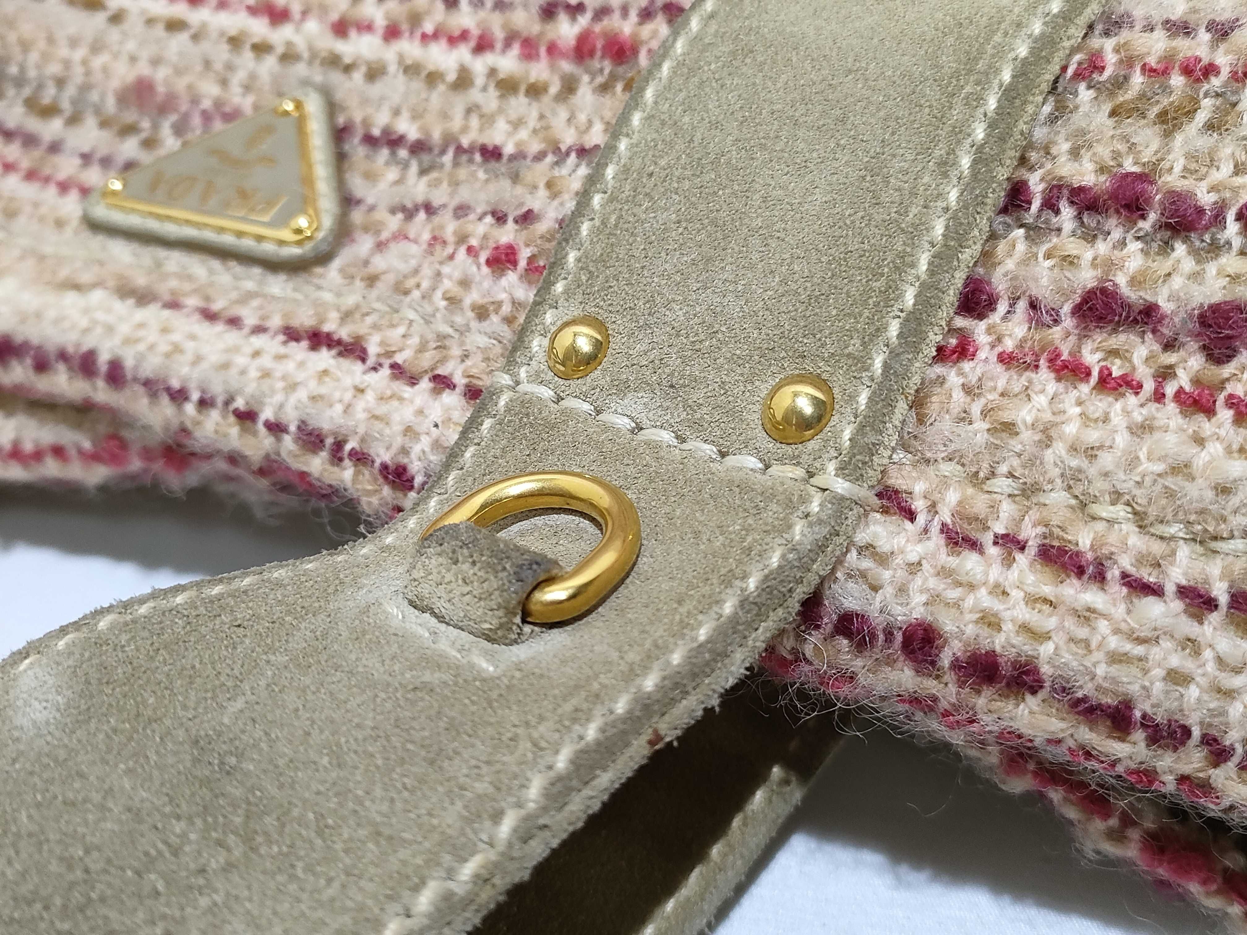 2-way Canapa handbag, wool tweed handbag — view 5