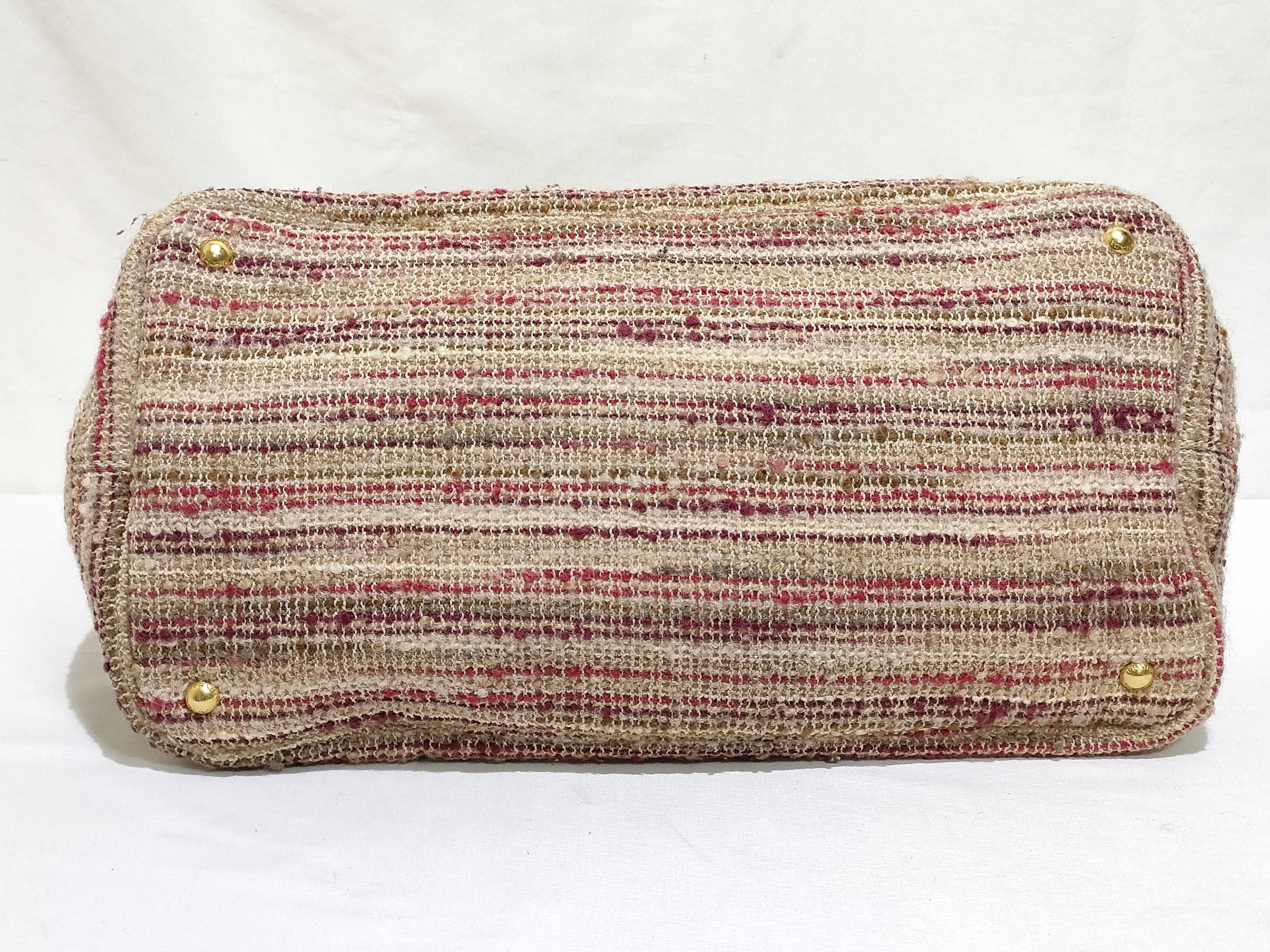 2-way Canapa handbag, wool tweed handbag — view 7