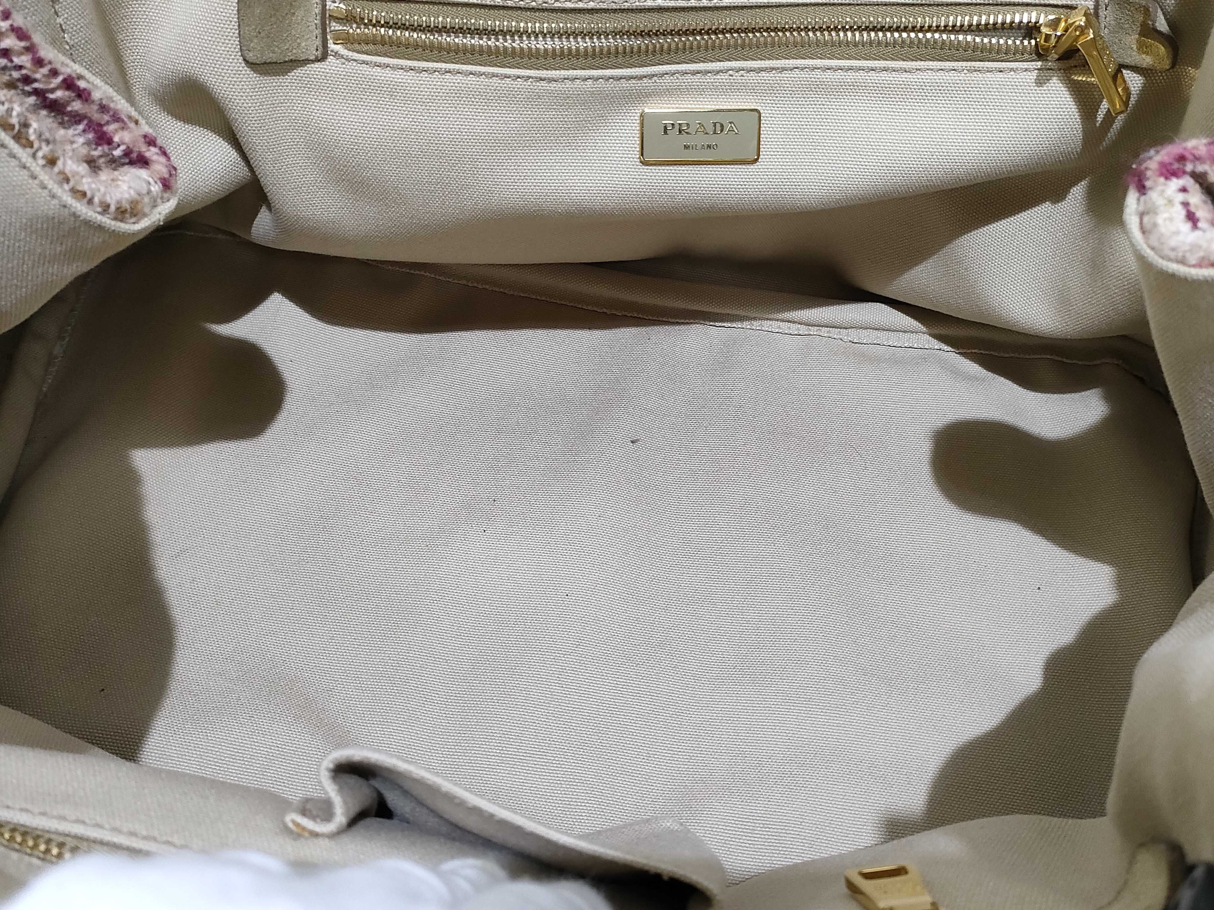 2-way Canapa handbag, wool tweed handbag — view 8