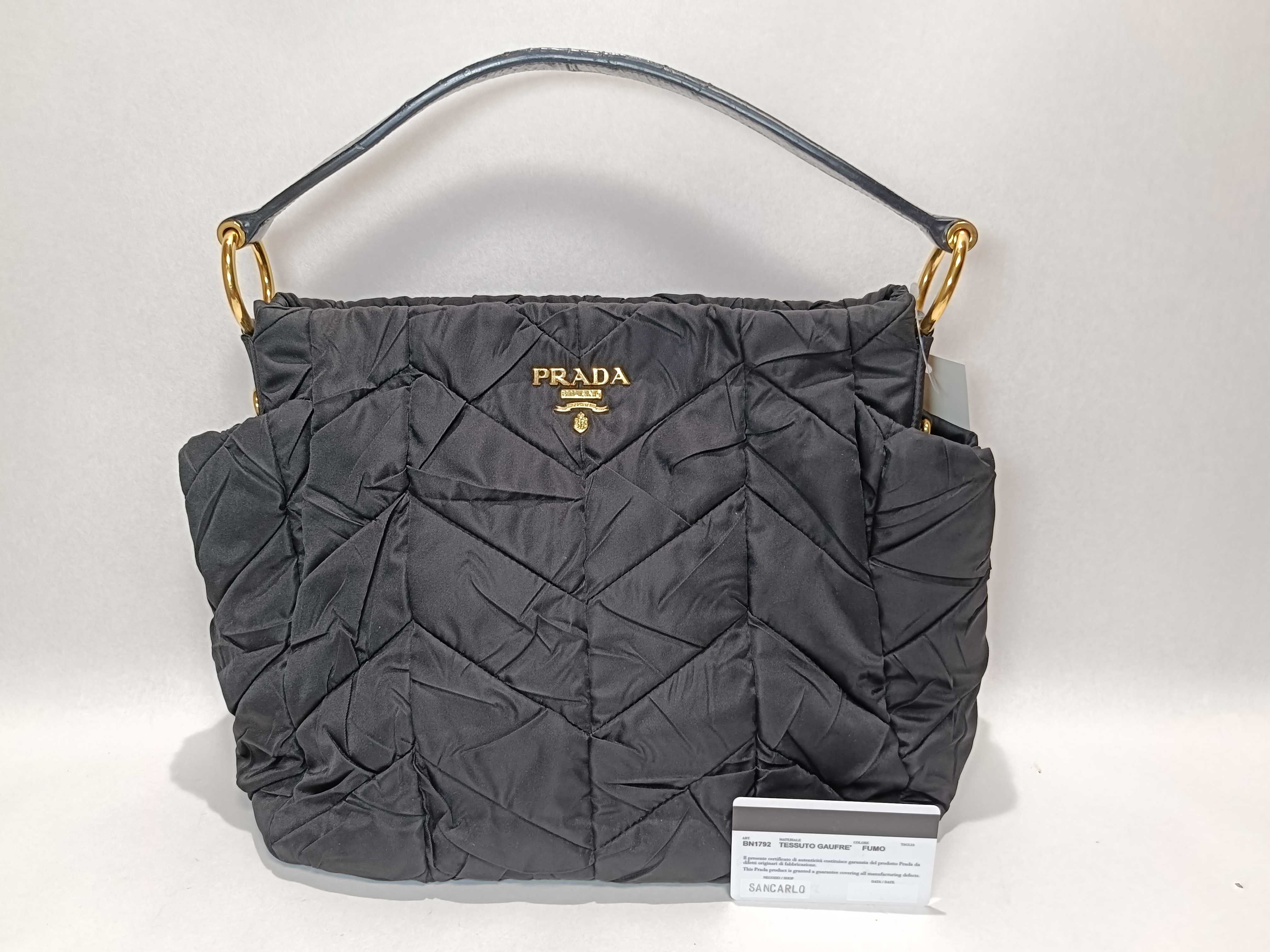 Nylon One-Shoulder Black Shoulder Bag