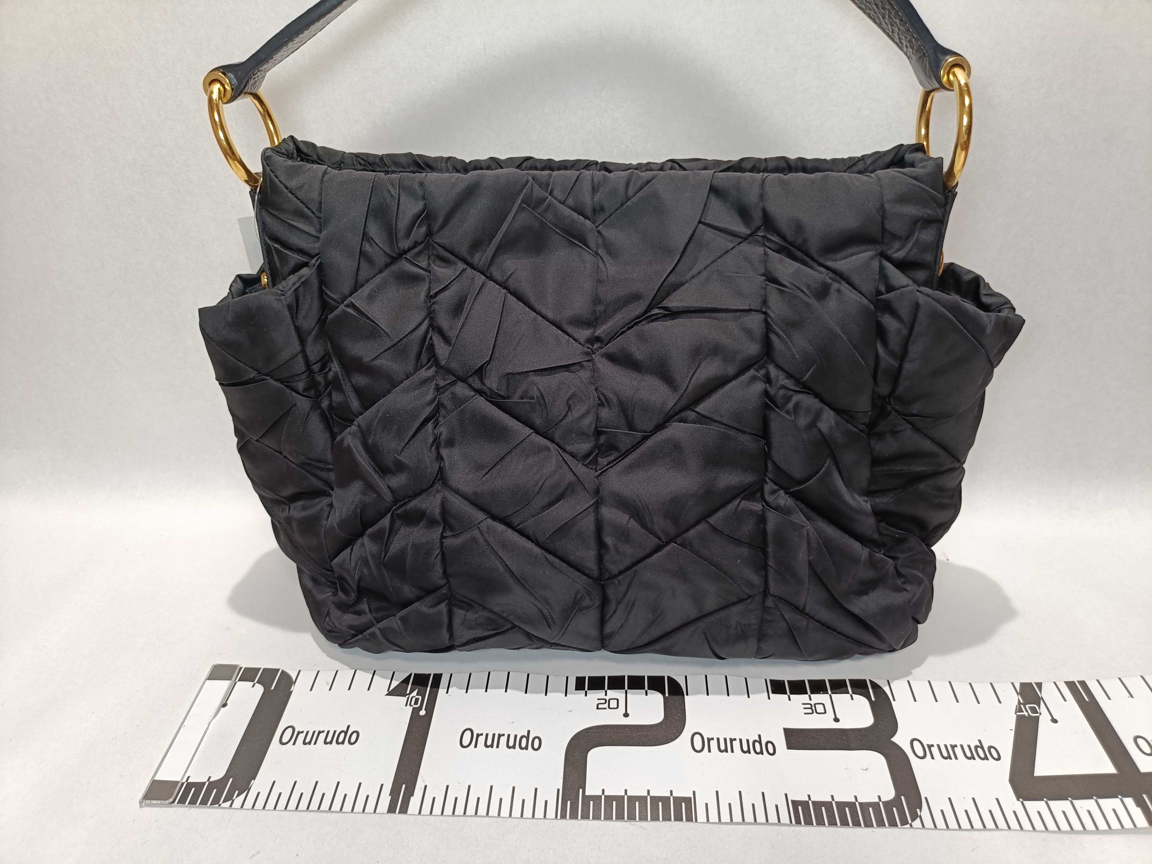 Nylon One-Shoulder Black Shoulder Bag — view 2