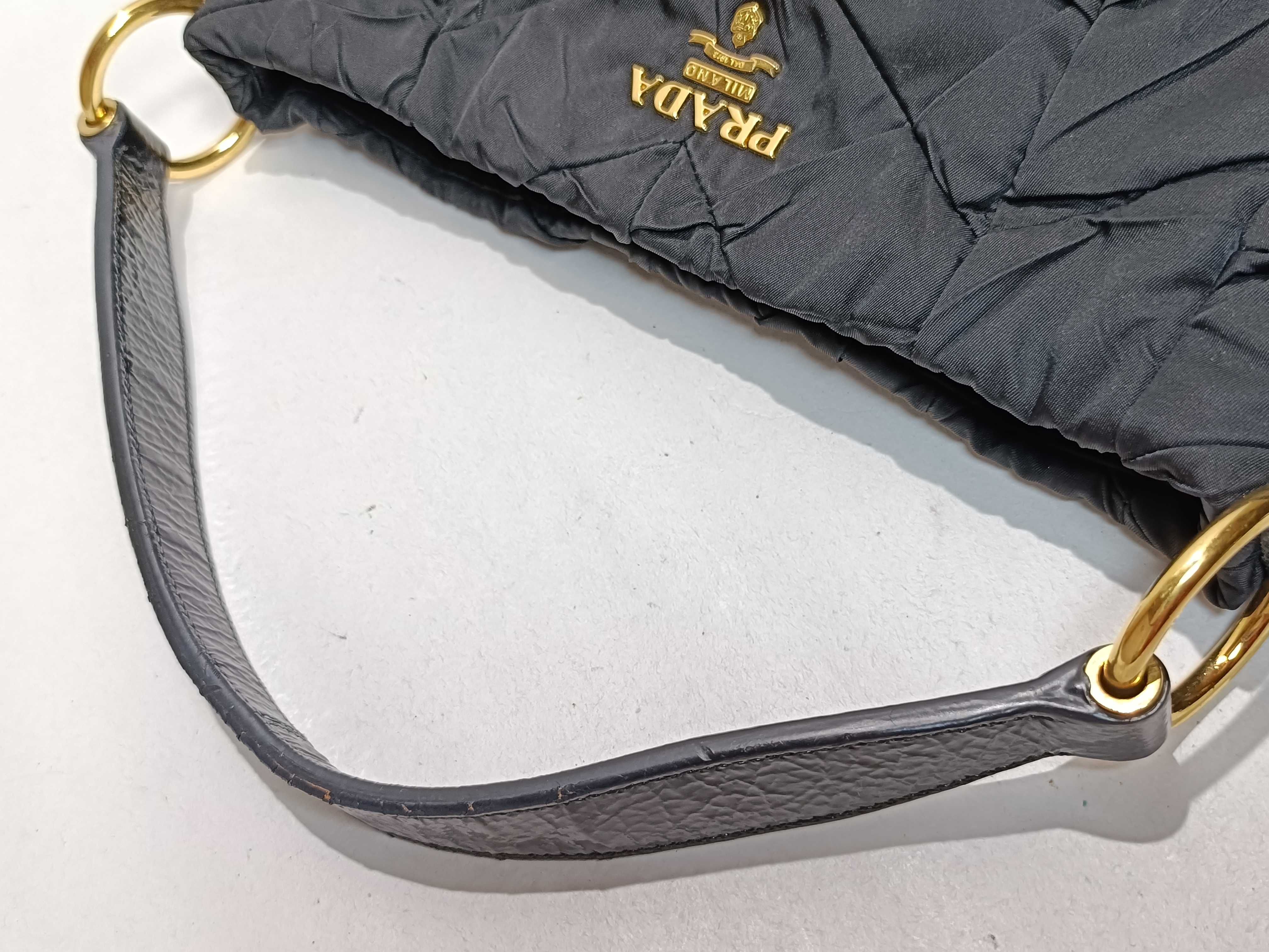 Nylon One-Shoulder Black Shoulder Bag — view 3