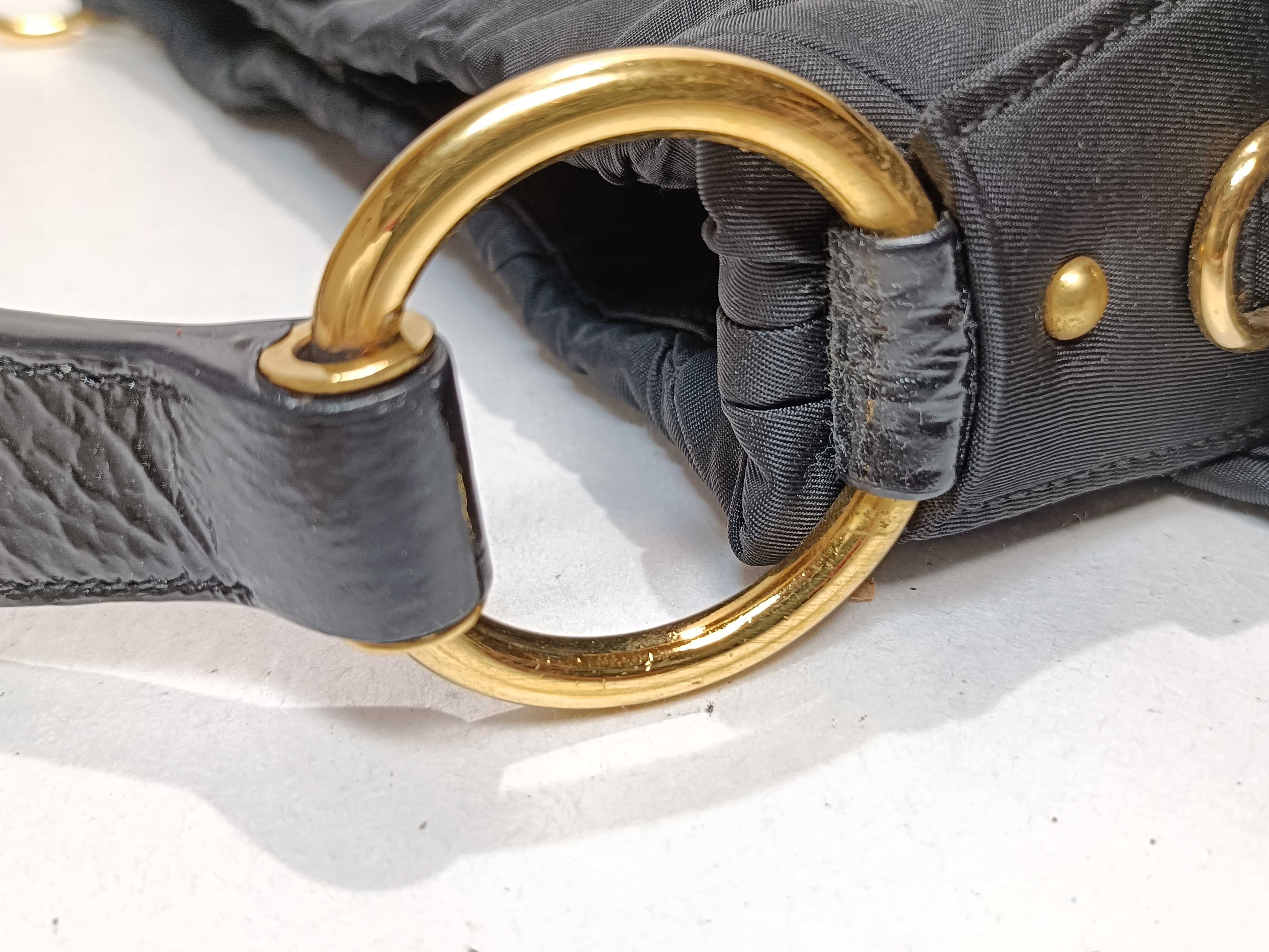 Nylon One-Shoulder Black Shoulder Bag — view 5