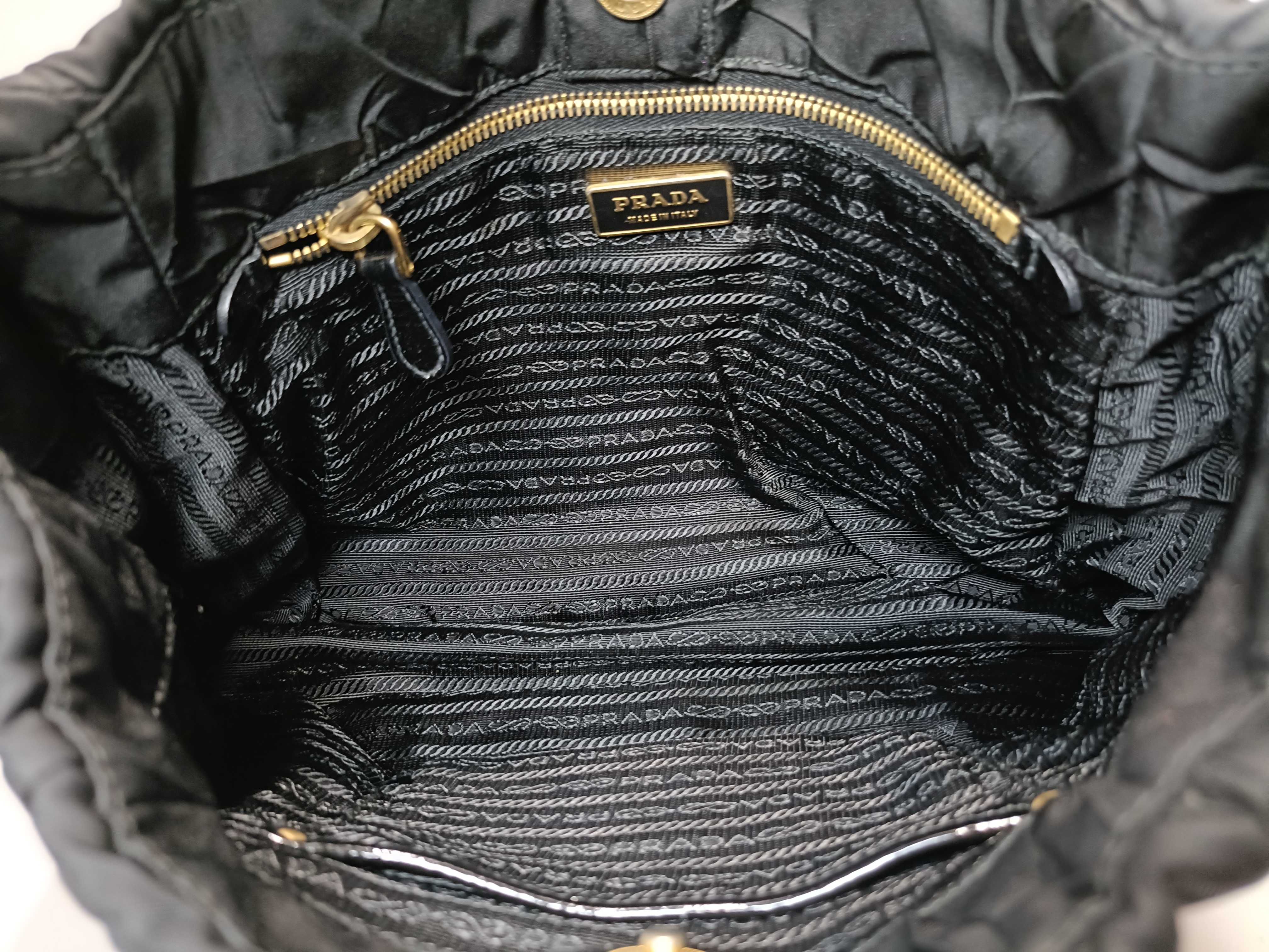 Nylon One-Shoulder Black Shoulder Bag — view 9