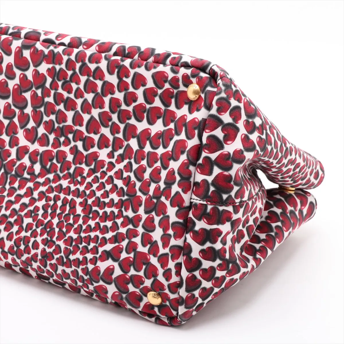 Tessuto Nylon Handbag, Red, BN1877 — view 3