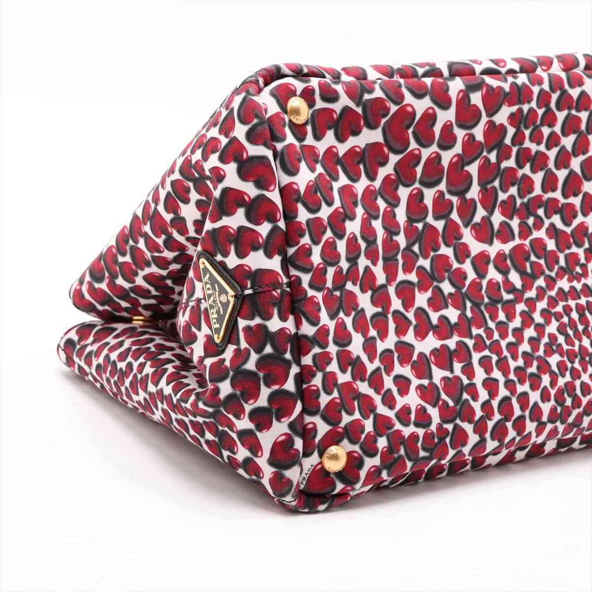 Tessuto Nylon Handbag, Red, BN1877 — view 4
