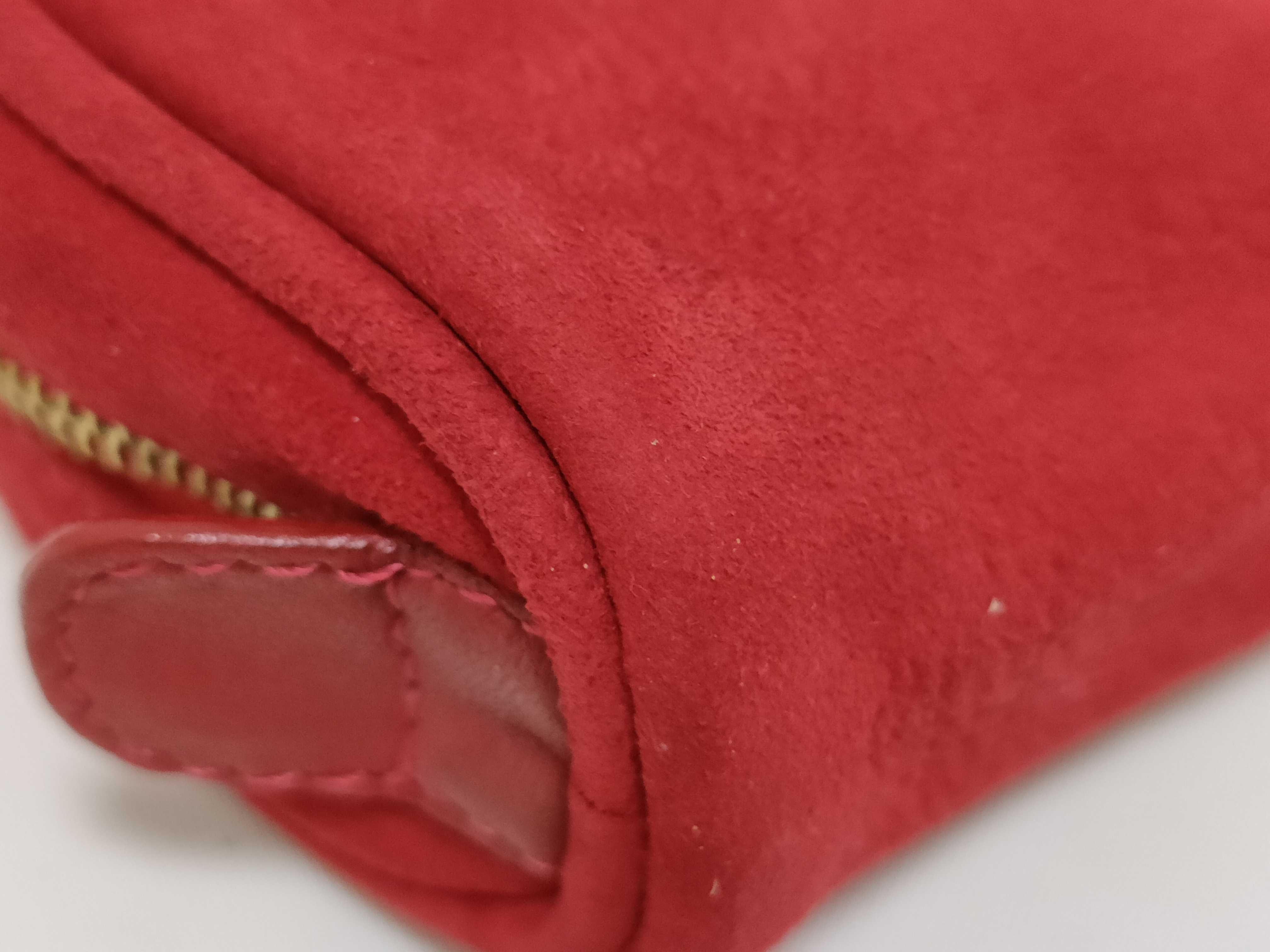 Suede Red Pouch — view 4