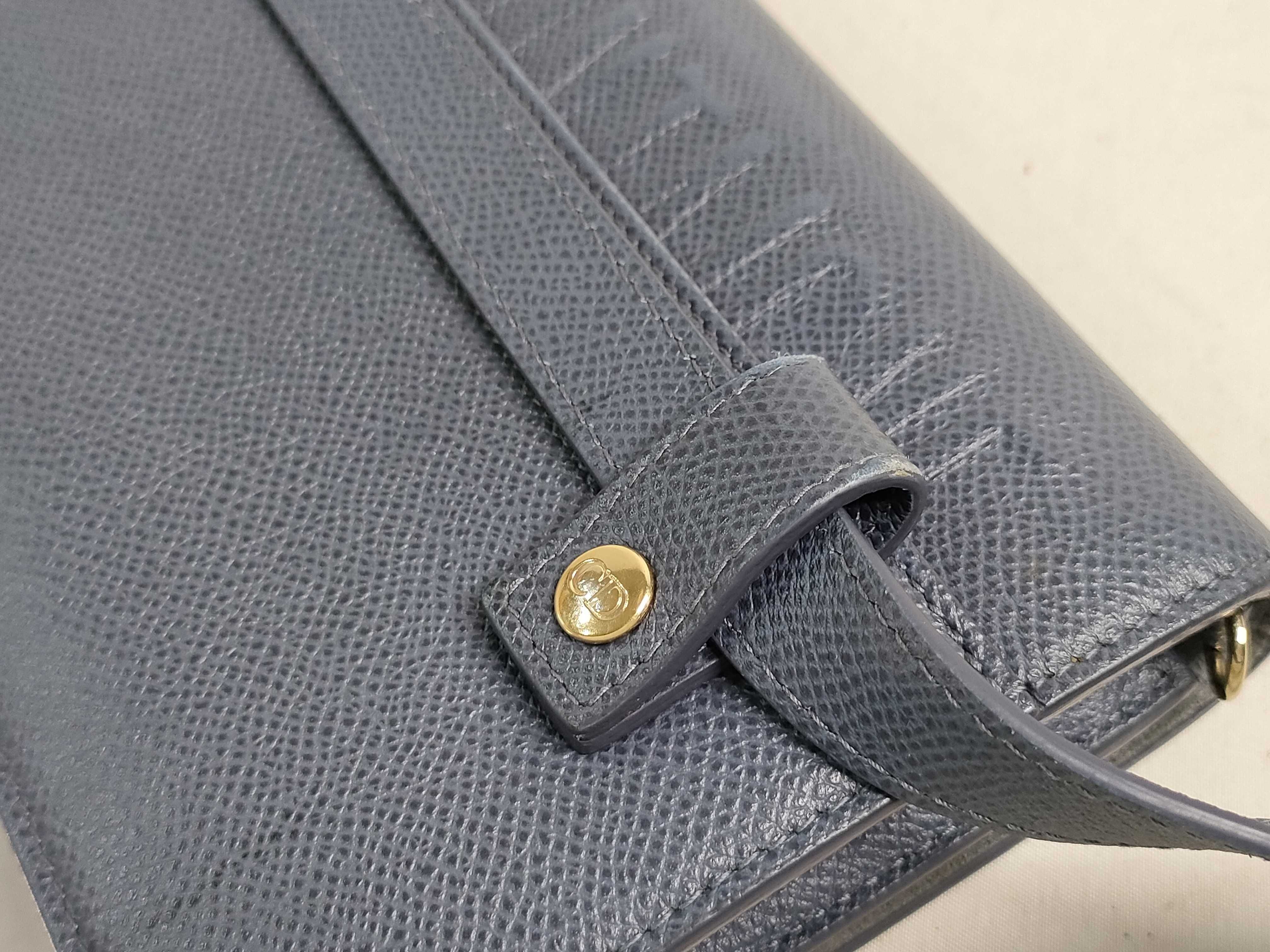 30 Montaigne Leather 2-Way Shoulder Bag Navy Shoulder Bag — view 5