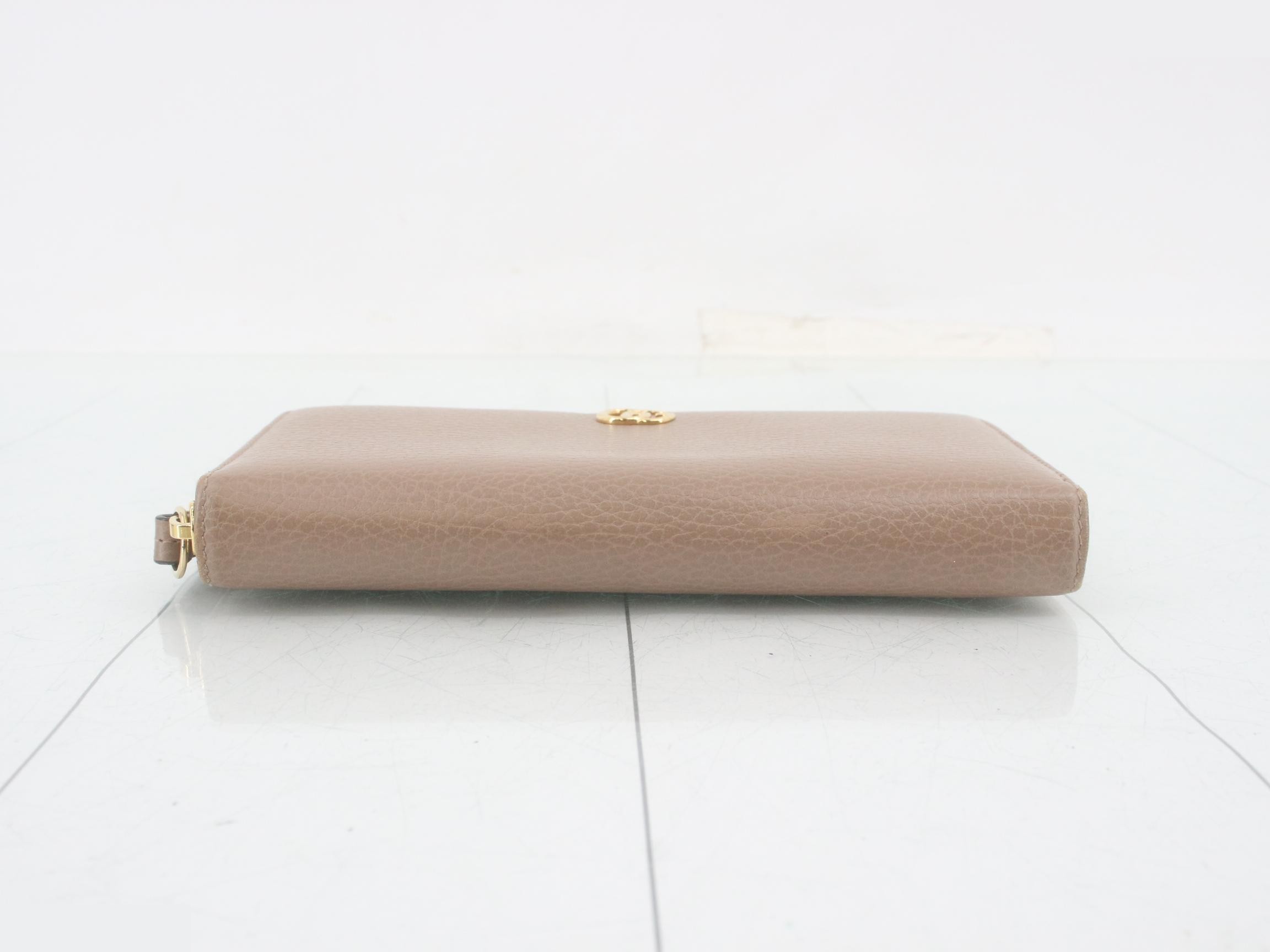 GG Marmont Long Wallet, Beige Leather — view 3