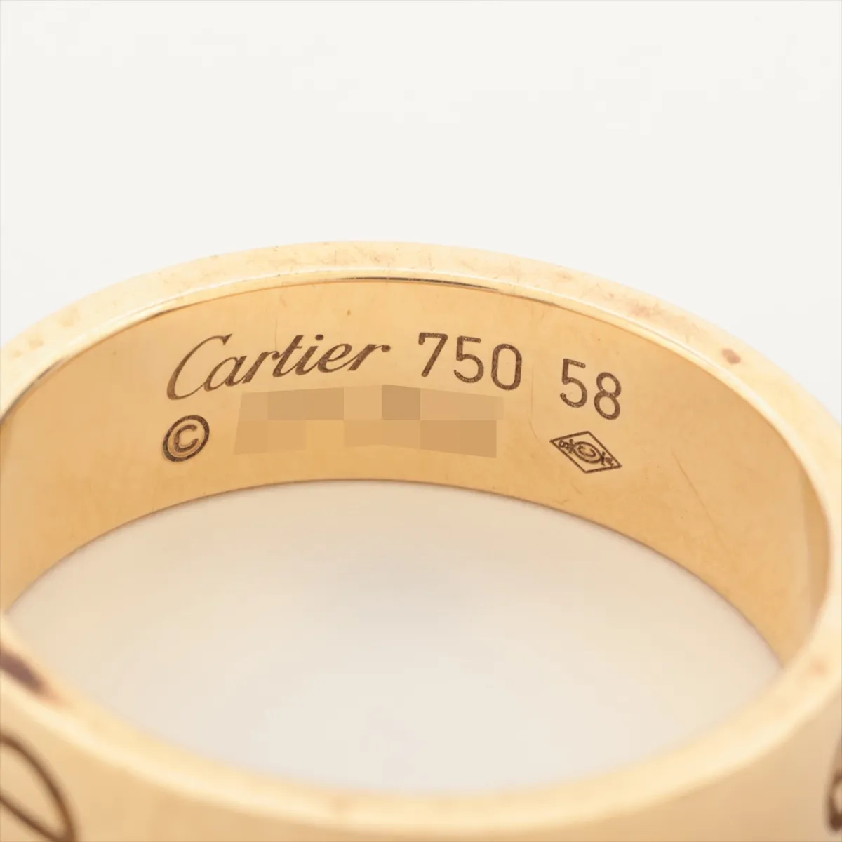 Love Ring 750(YG) 8.1g 58 FP2143 — view 3