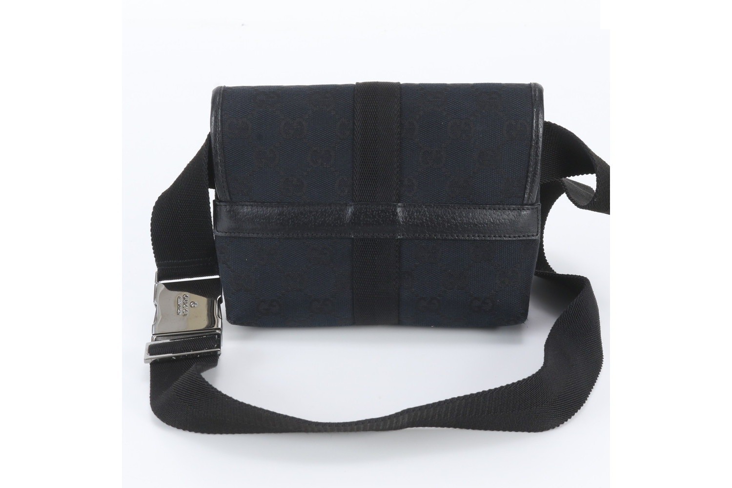 GG Canvas 131236 Leather 2-Way Body Bag — view 3