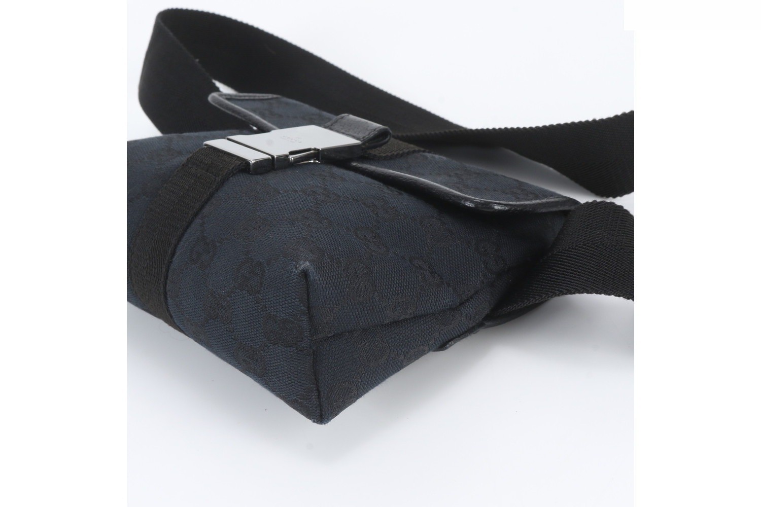 GG Canvas 131236 Leather 2-Way Body Bag — view 4