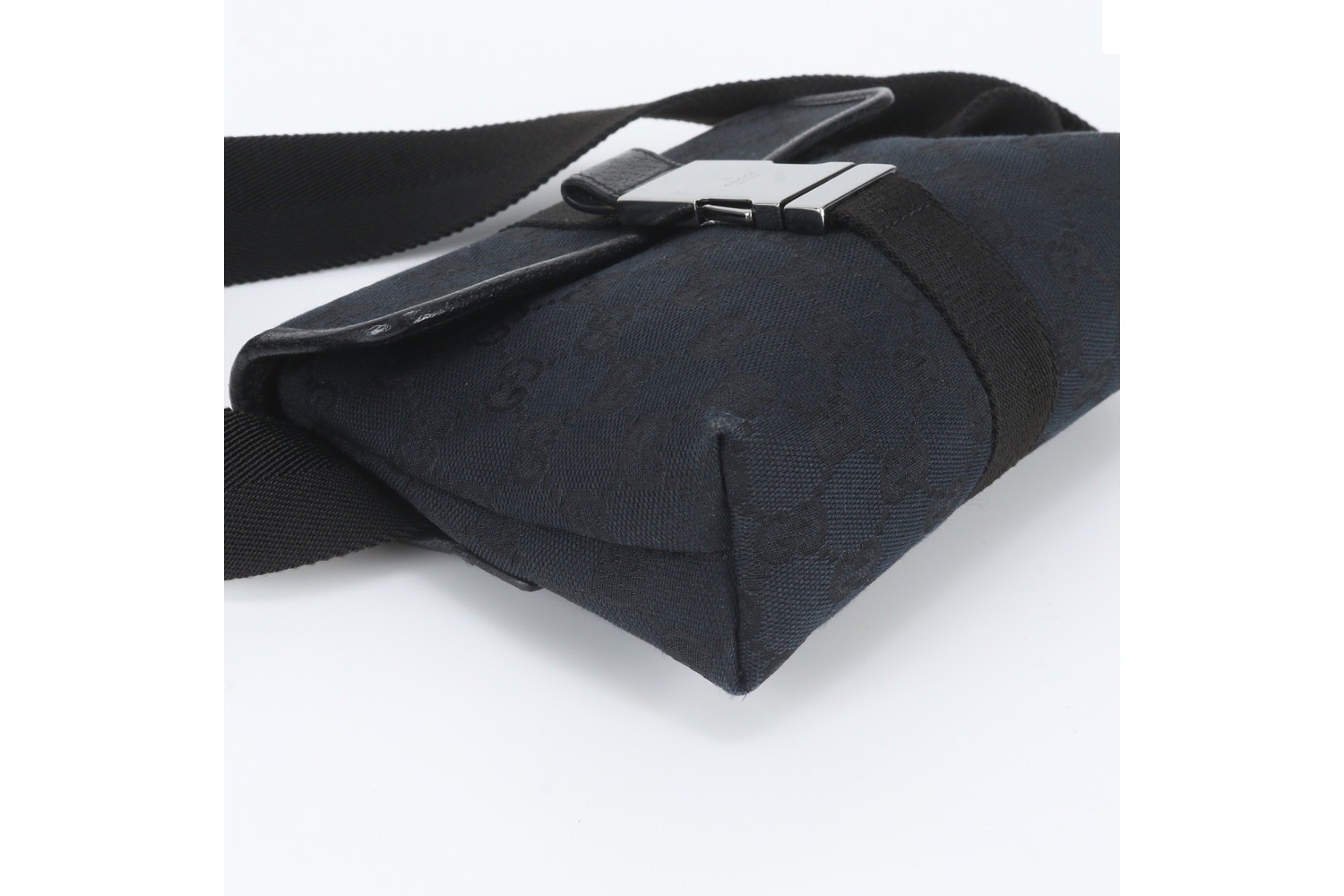 GG Canvas 131236 Leather 2-Way Body Bag — view 5