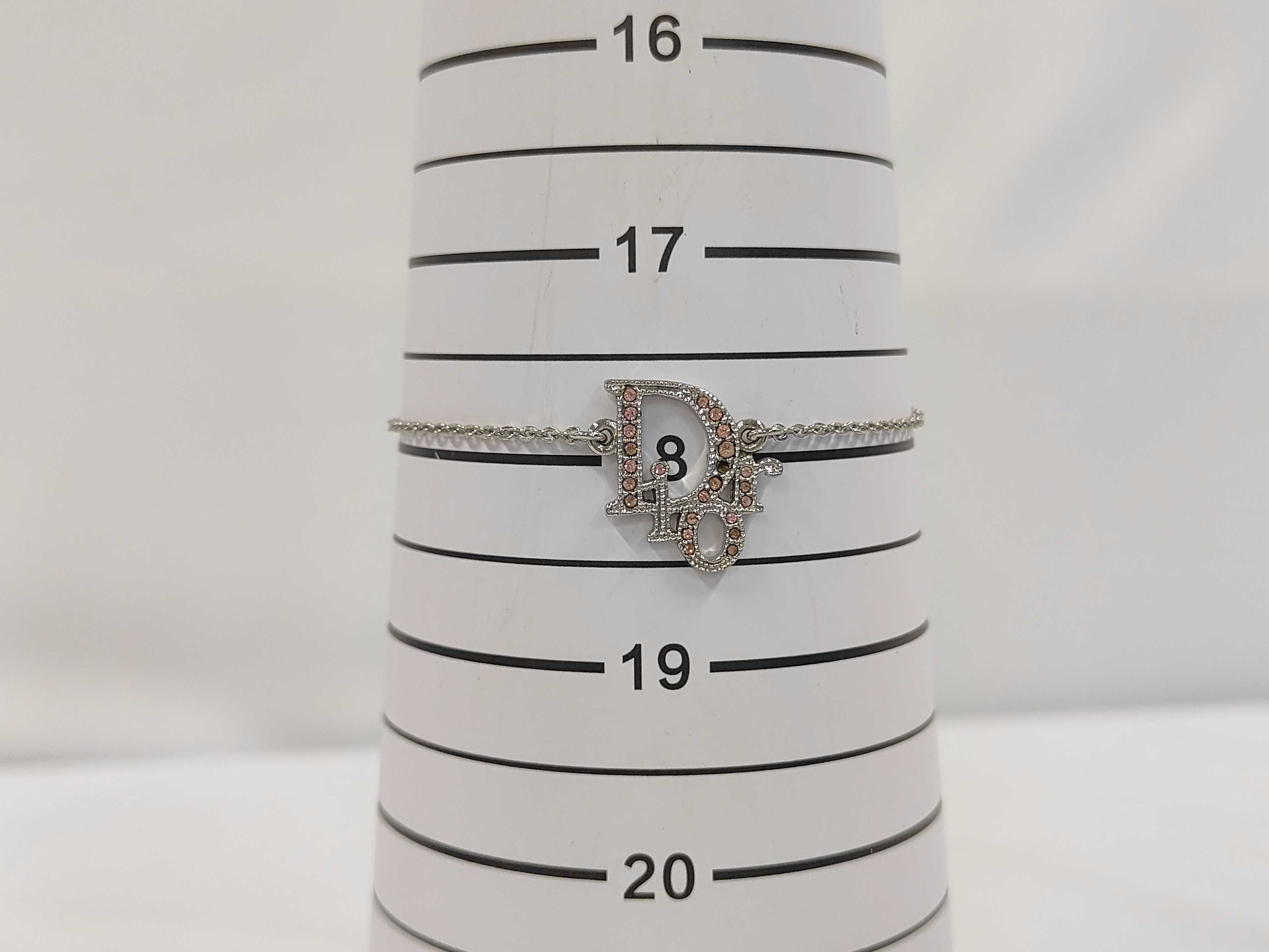 motif necklace, rhinestone bracelet/bangle — view 3