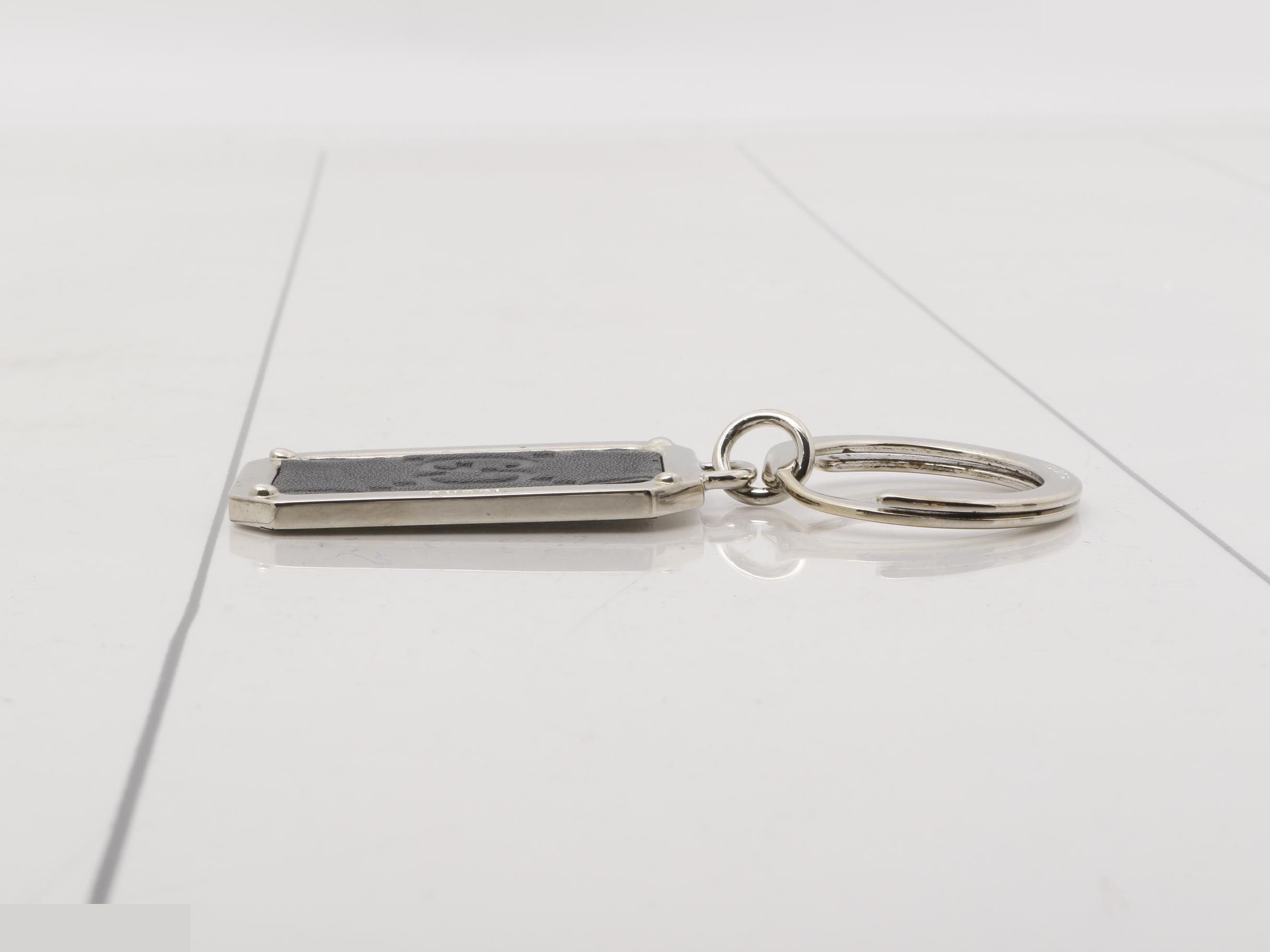 Guccissima (ssima leather) keychain/key ring — view 3
