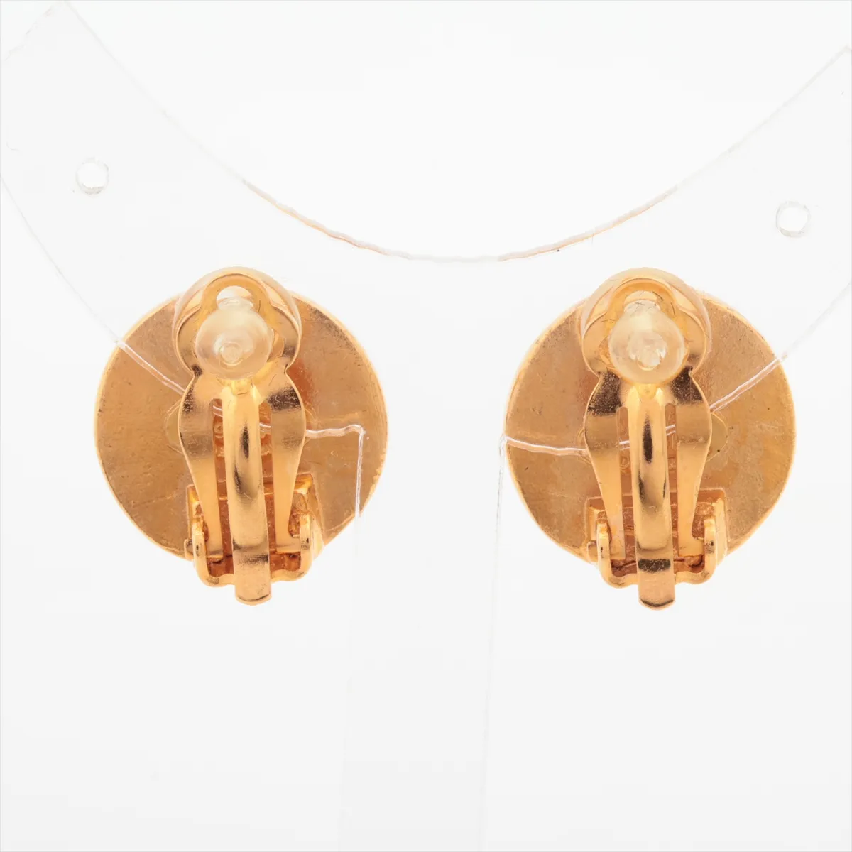 Coco Mark 99P Earrings (for both ears) GP x Colored Stone Gold x Red — view 2