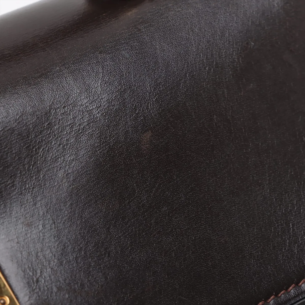 [Individually wrapped] Hermes Kelly 32 LeTourne Toile ash x Box calf Brown x Beige Gold hardware I: 1979 Cadena hardened lock — view 10