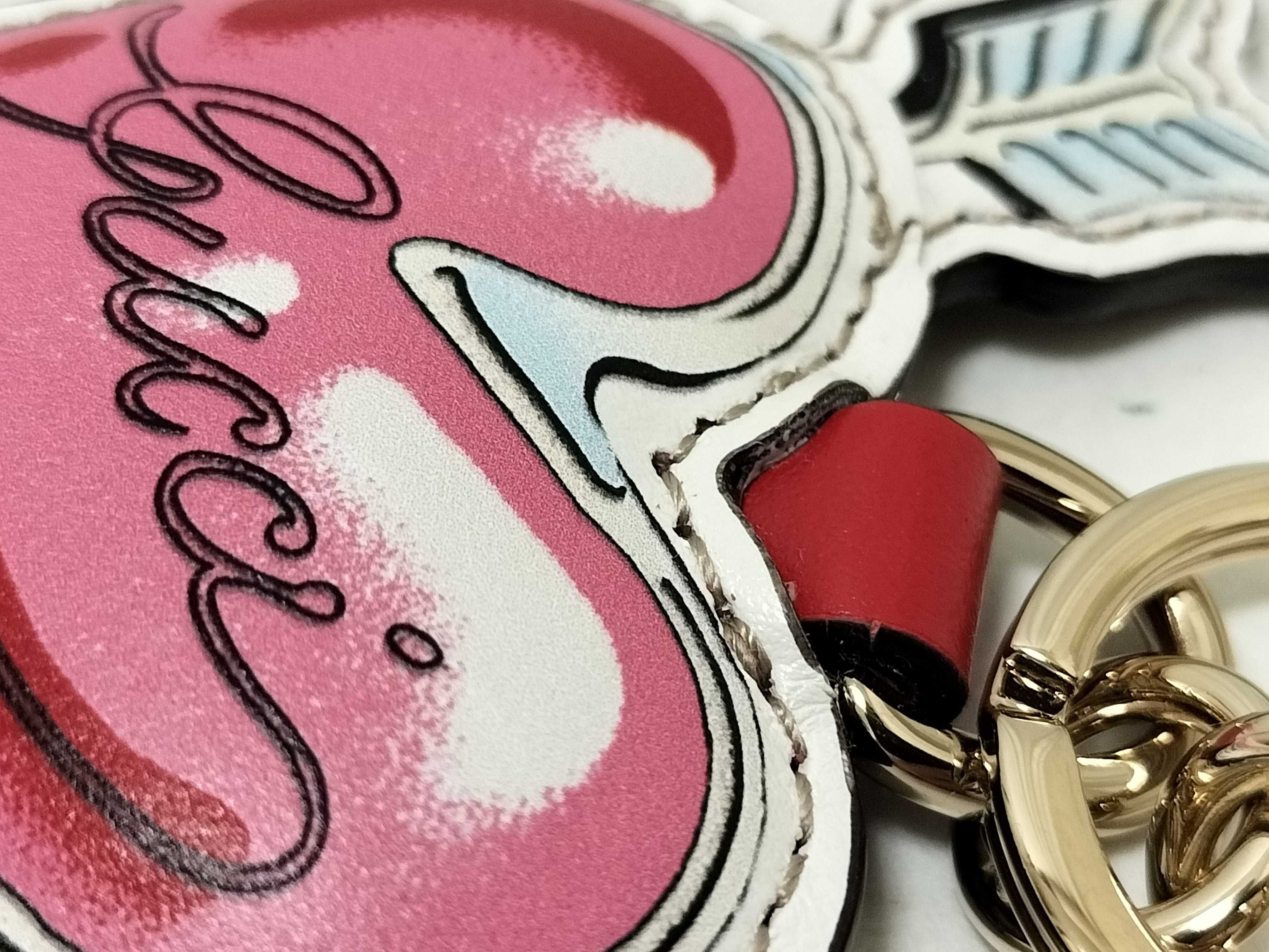 Unused Keyring GG Heart Key Case/Keychain — view 8