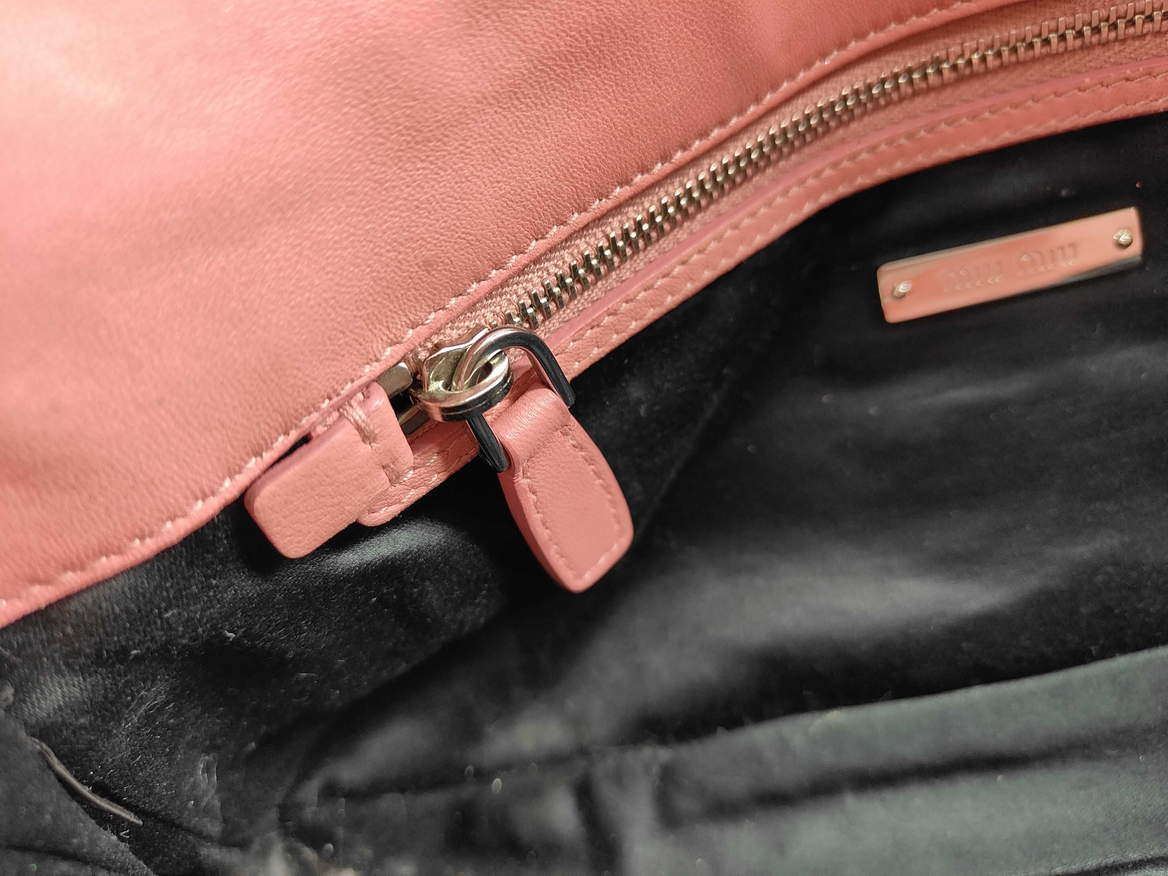 Nappa Crystal Leather 2-Way Shoulder Bag, Pink RP0233 (Shoulder Bag) — view 11