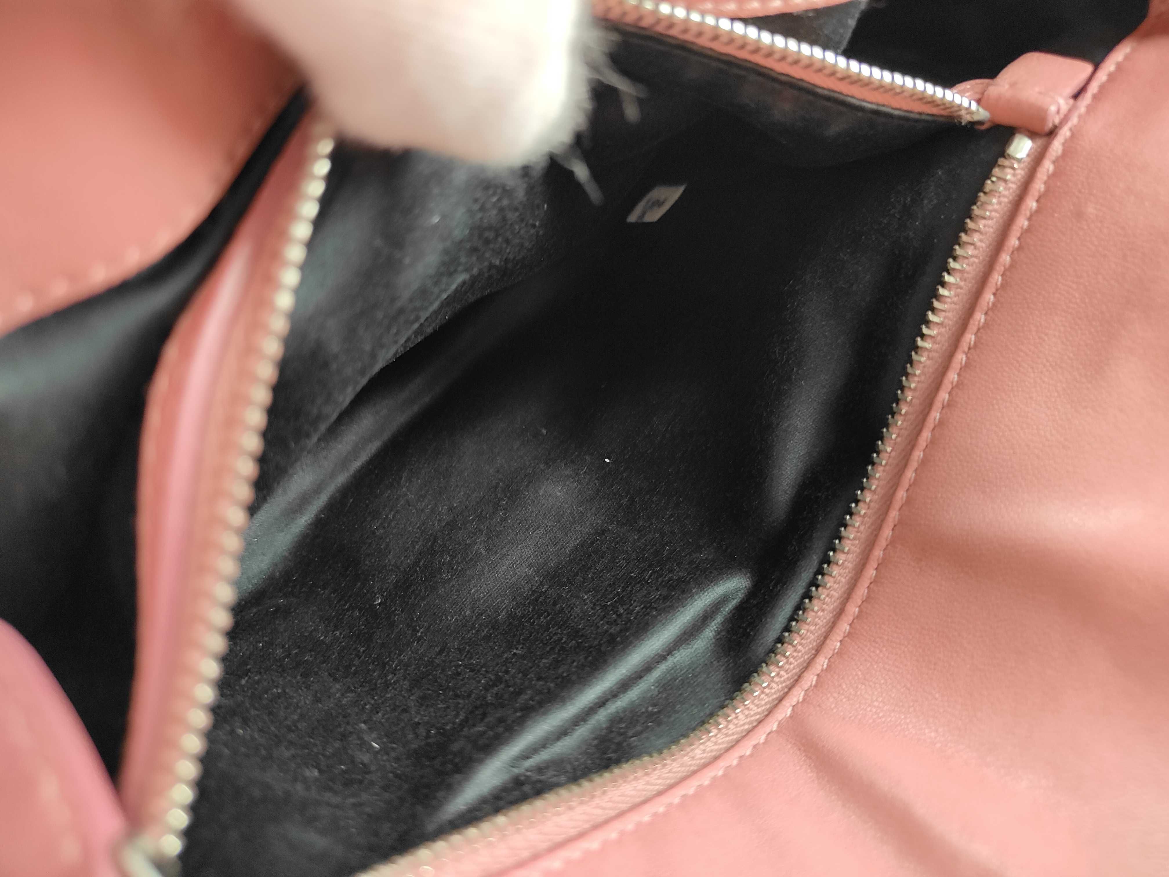 Nappa Crystal Leather 2-Way Shoulder Bag, Pink RP0233 (Shoulder Bag) — view 12