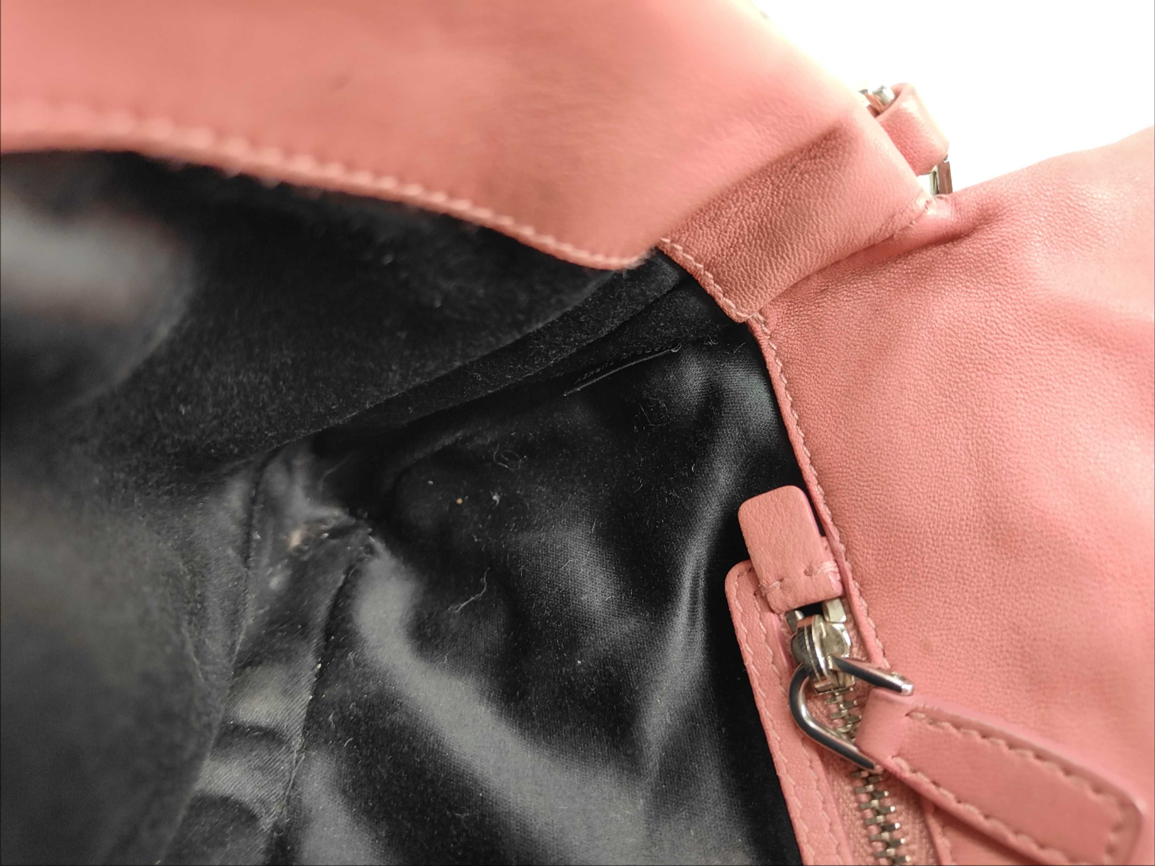 Nappa Crystal Leather 2-Way Shoulder Bag, Pink RP0233 (Shoulder Bag) — view 13