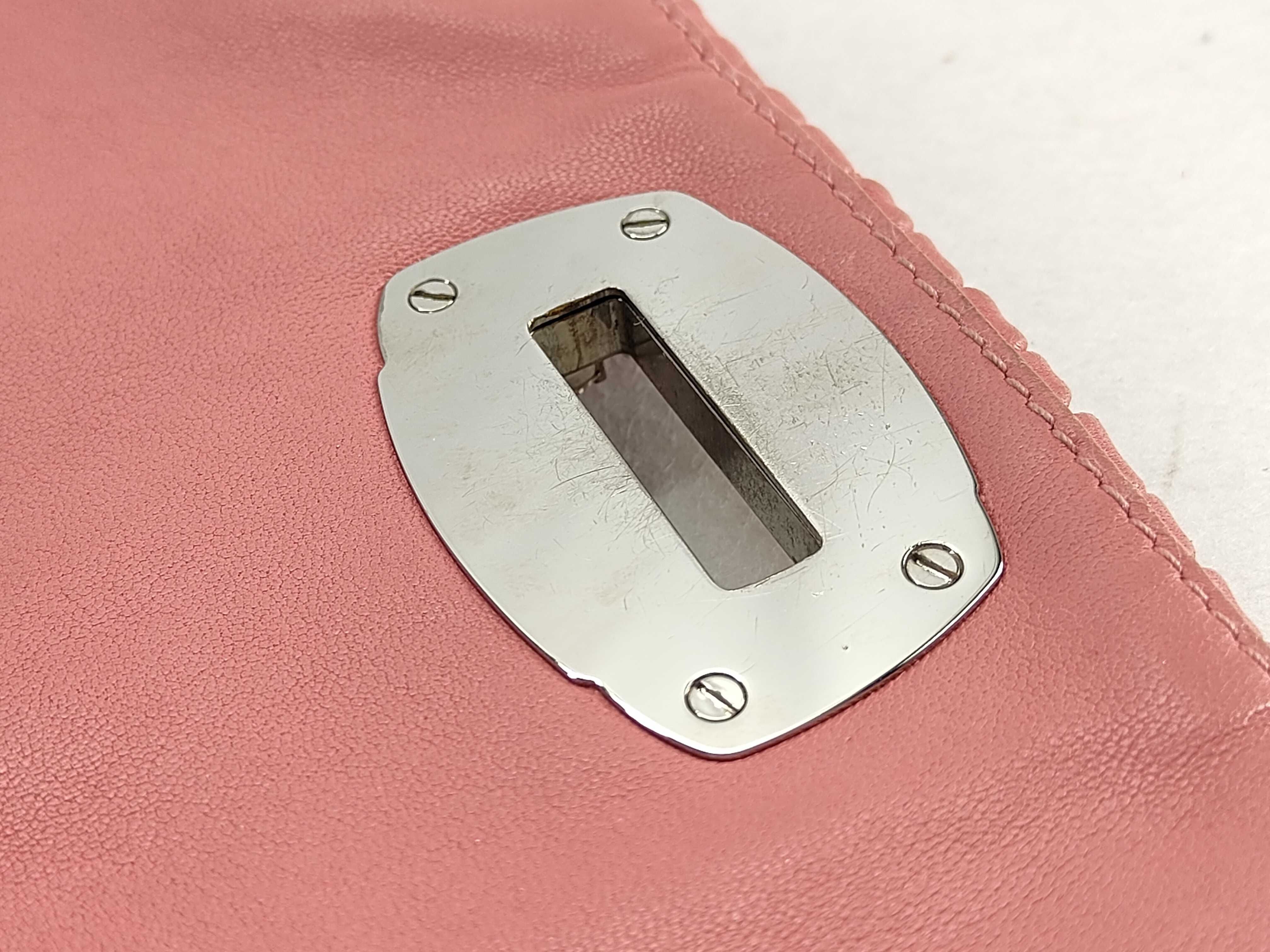 Nappa Crystal Leather 2-Way Shoulder Bag, Pink RP0233 (Shoulder Bag) — view 14