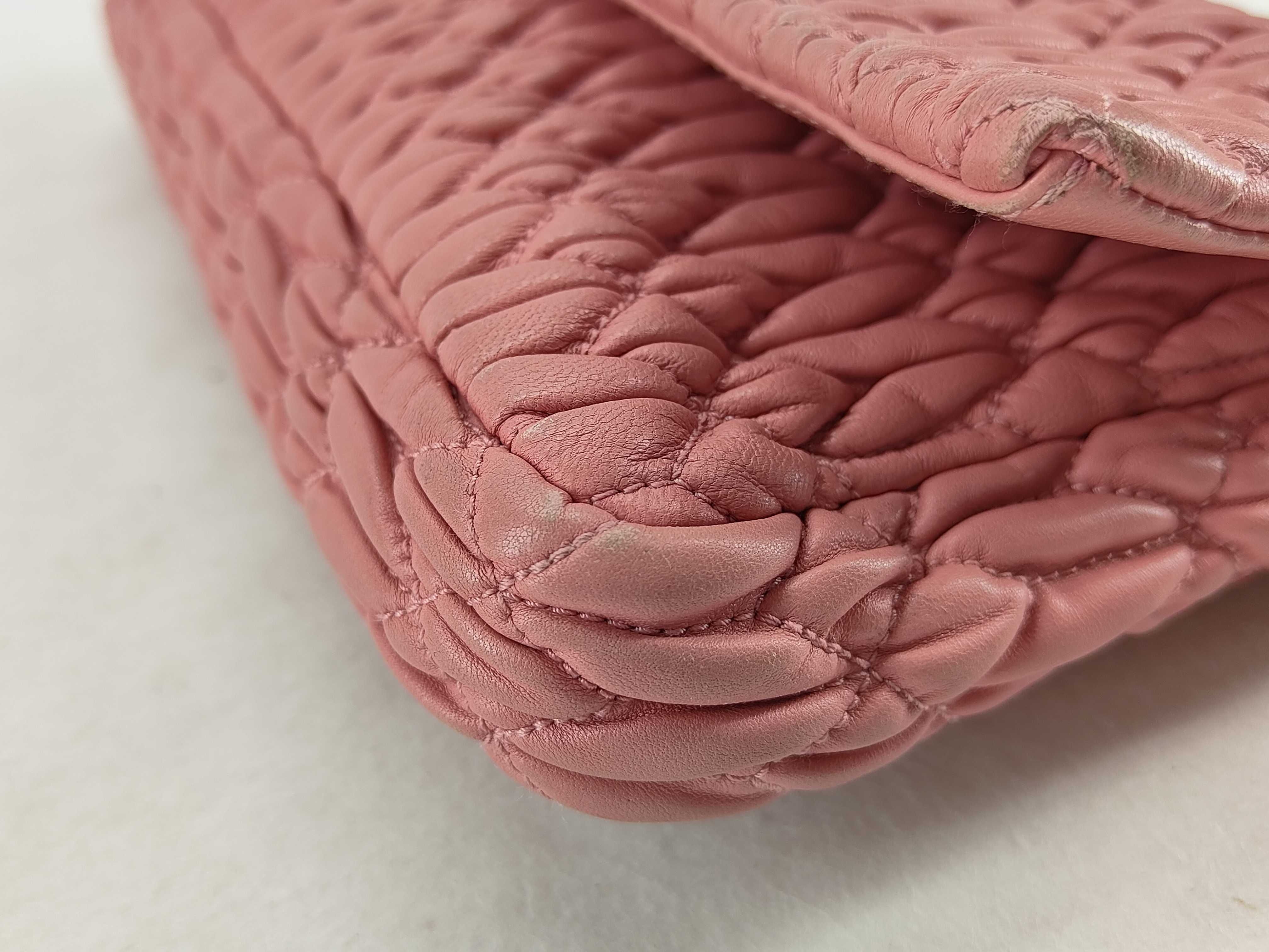 Nappa Crystal Leather 2-Way Shoulder Bag, Pink RP0233 (Shoulder Bag) — view 6