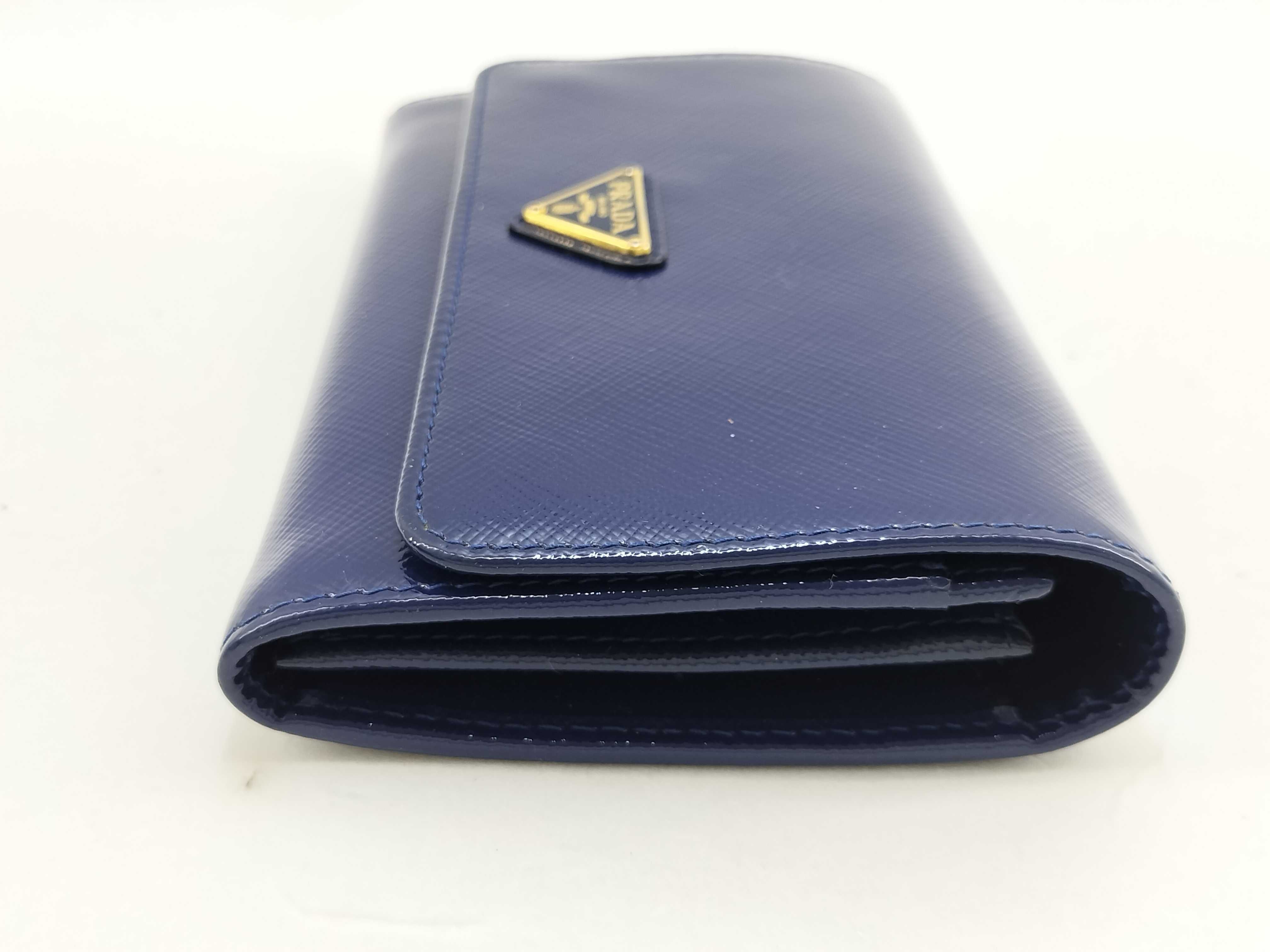 Shoulder Wallet 2WAY Shiny Saffiano Leather Box, Strap, Cards Wallet — view 3