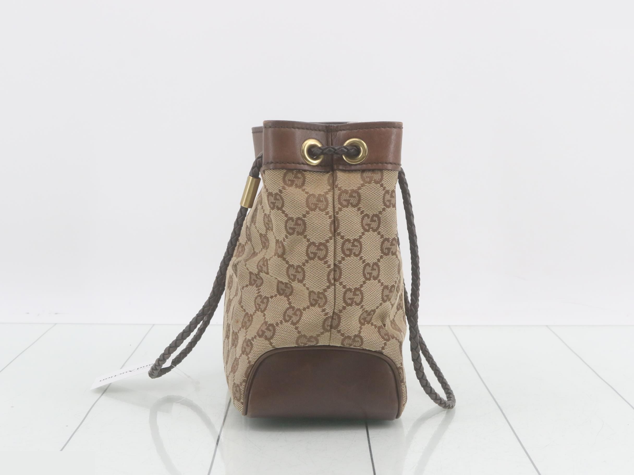 GG canvas leather handbag — view 3