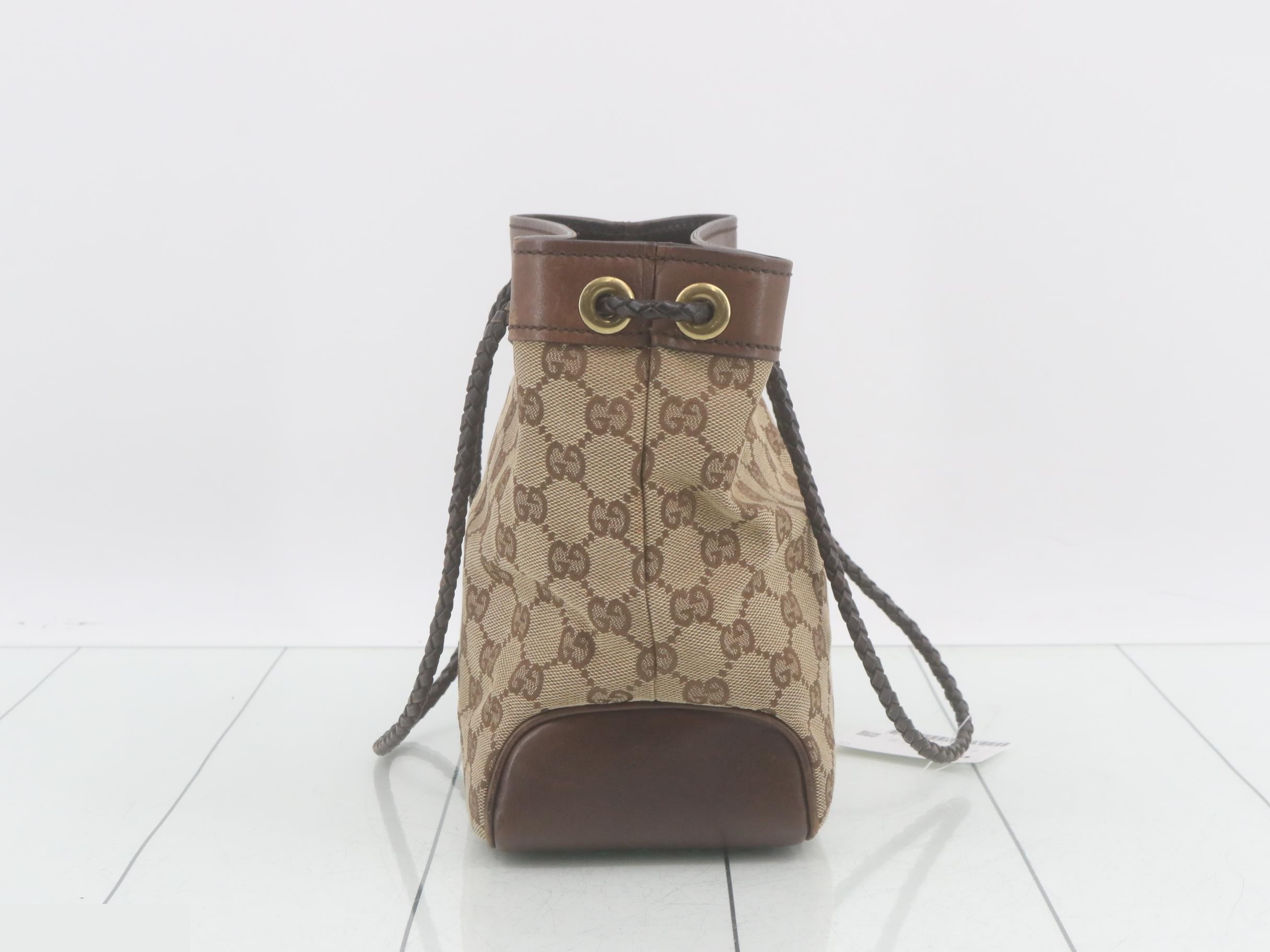 GG canvas leather handbag — view 4