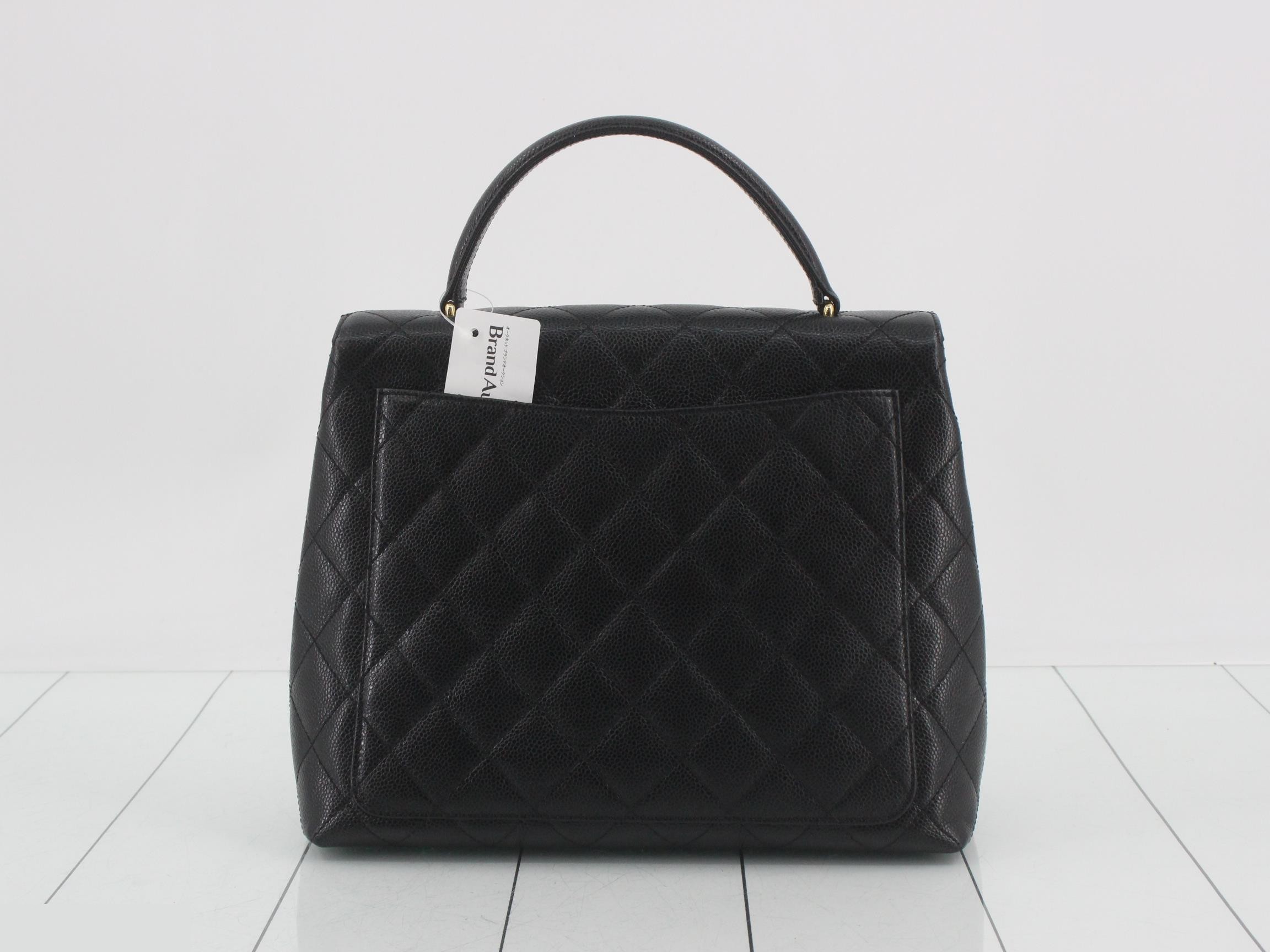 Caviar Skin Kelly Top Handle Handbag — view 2