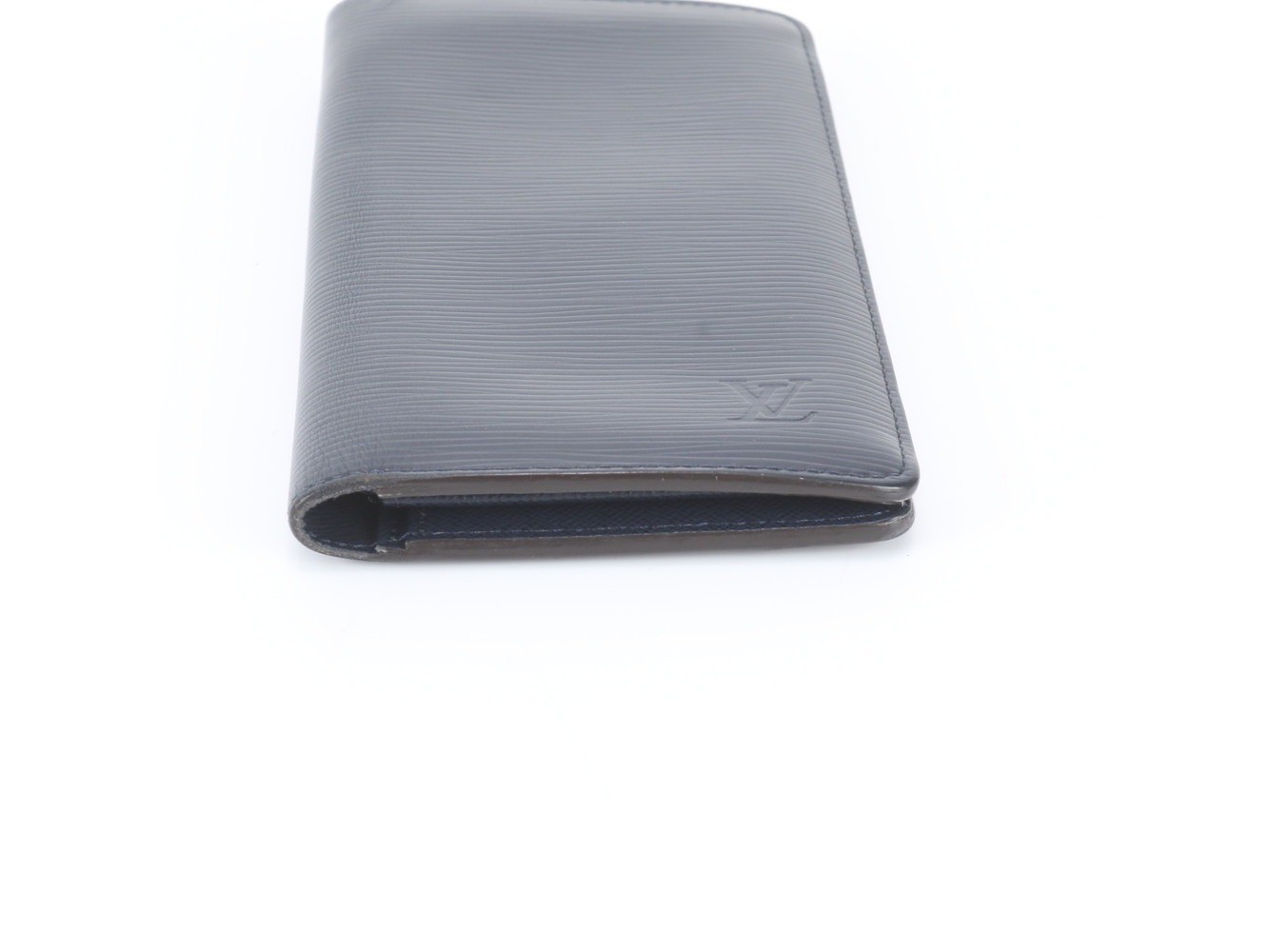 Epi Portefeuille Brazza Blue Marine M61816 Leather Long Wallet — view 5