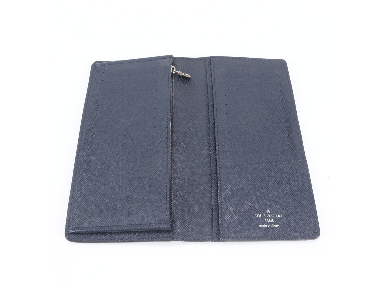 Epi Portefeuille Brazza Blue Marine M61816 Leather Long Wallet — view 6