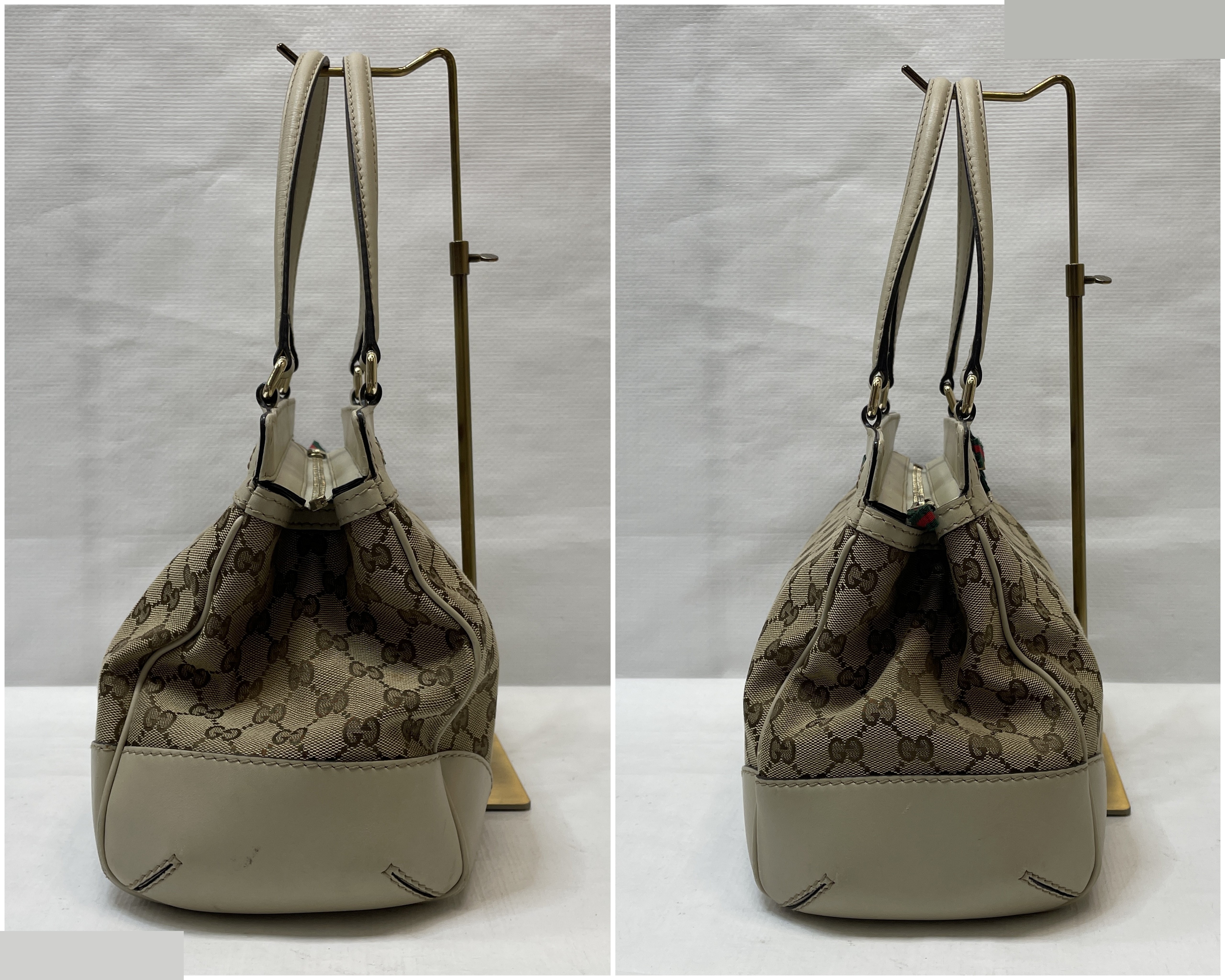 GG Canvas Mayfair Sherry Line Tote Bag, Beige — view 3