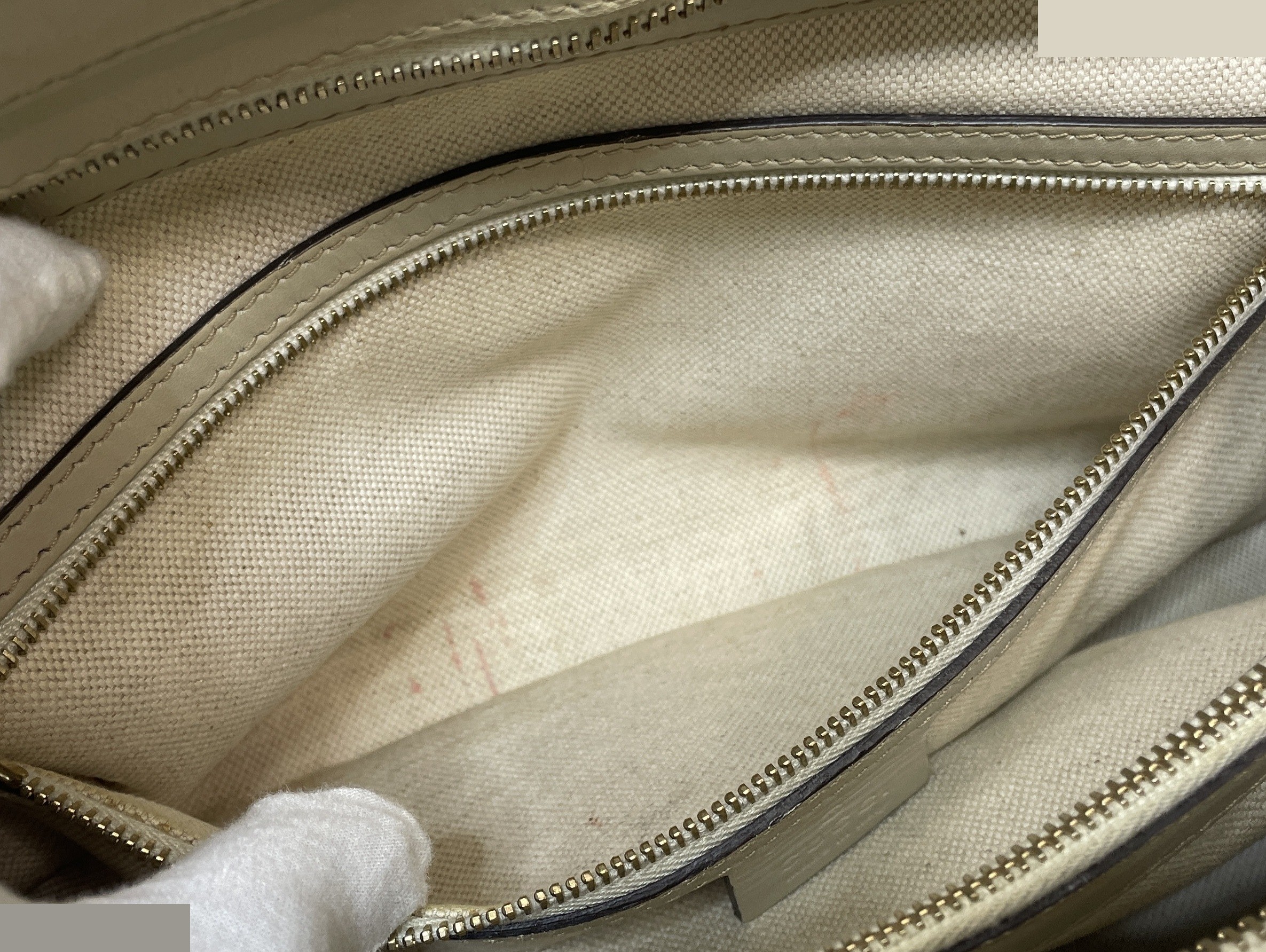 GG Canvas Mayfair Sherry Line Tote Bag, Beige — view 9