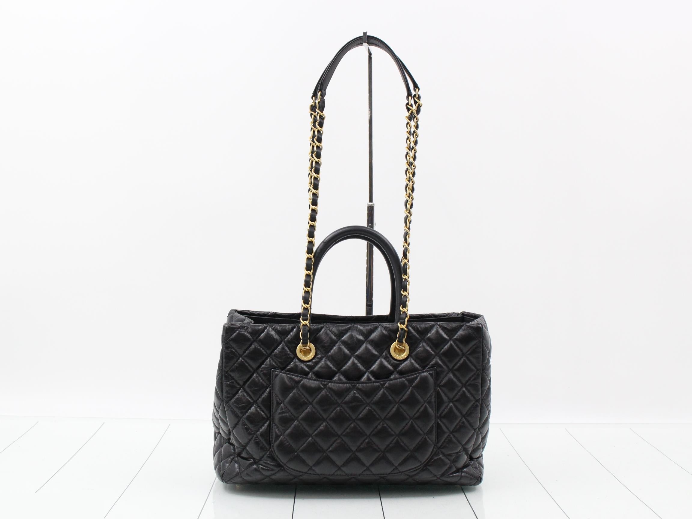 Matelassé Lambskin 2-Way Handbag/Chain Tote — view 2