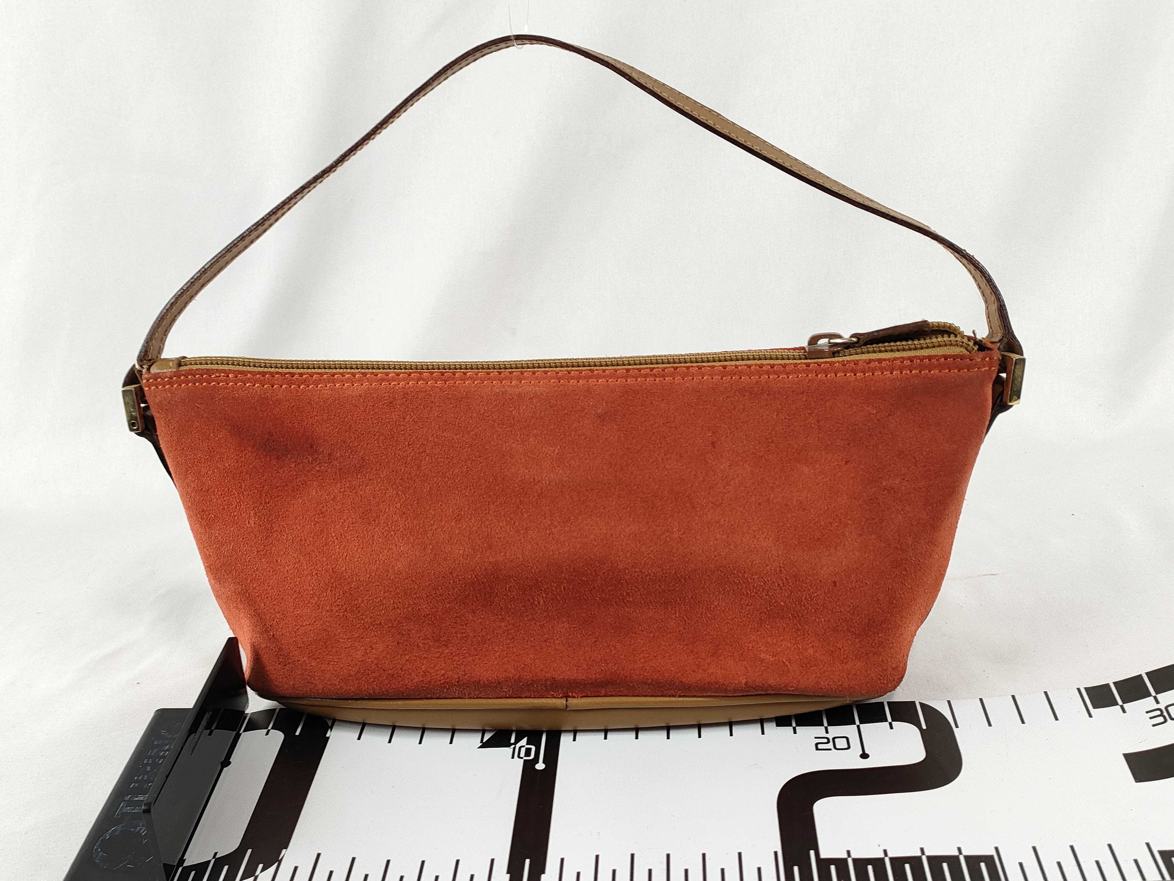 logo suede accessory pouch handbag — view 2
