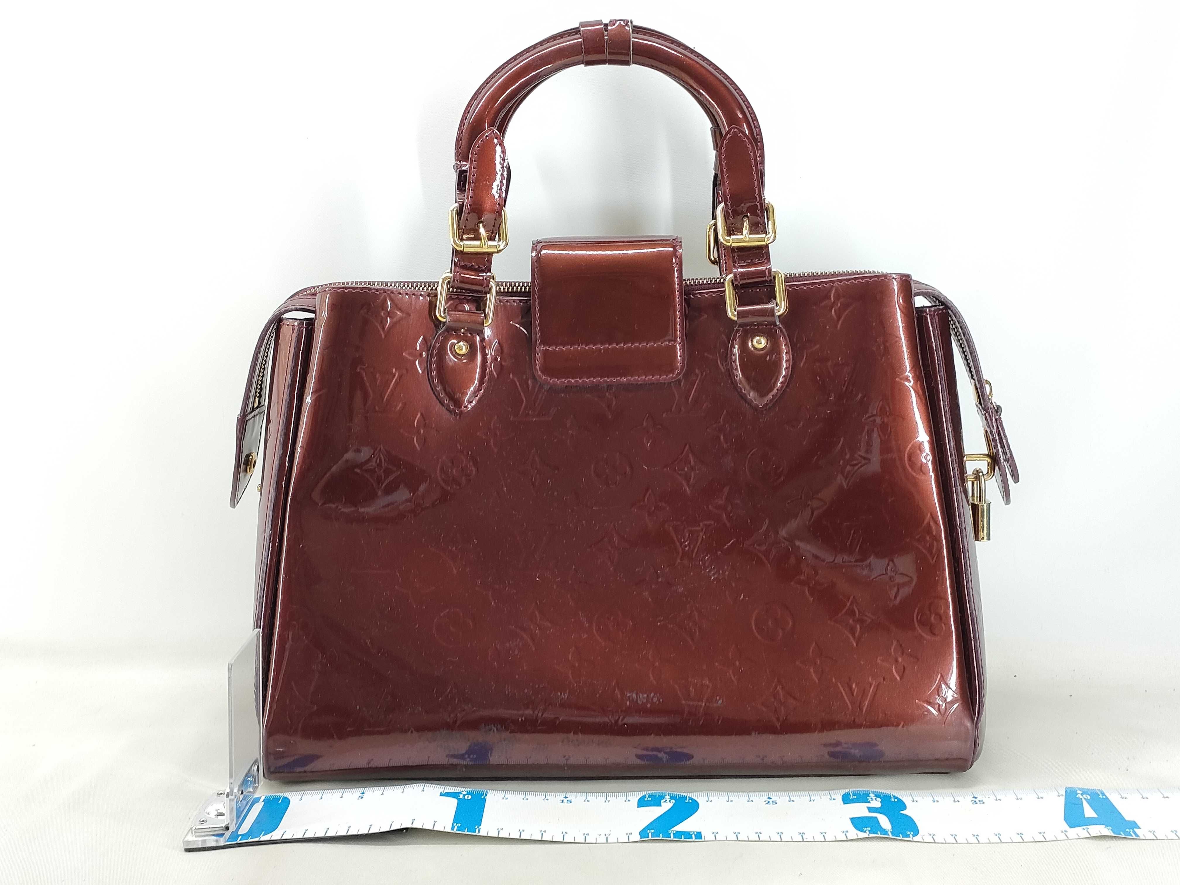 Vernis Bag Louis Vuitton Melrose Avenue Amarante Vernis Handbag — view 2