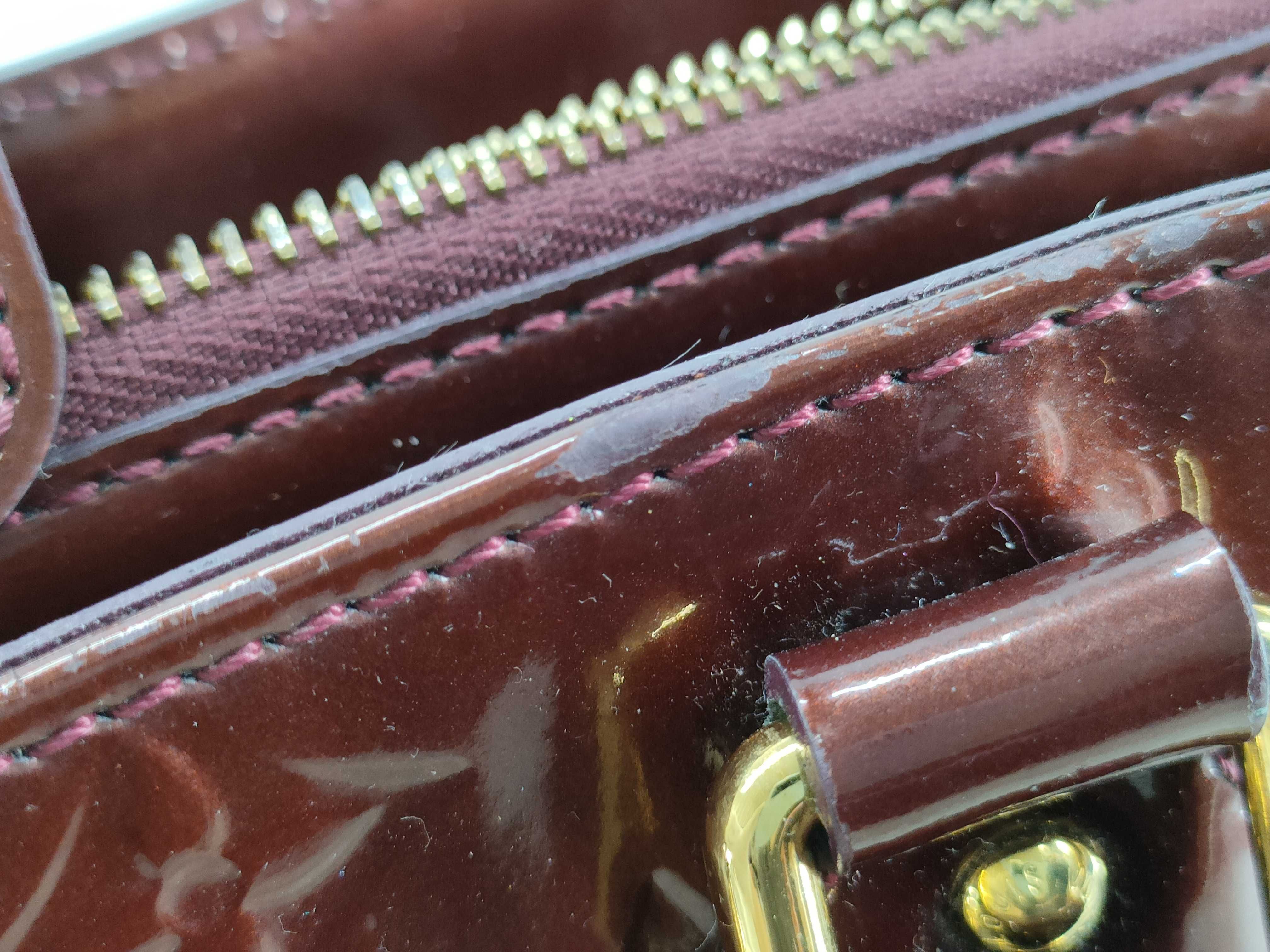 Vernis Bag Louis Vuitton Melrose Avenue Amarante Vernis Handbag — view 14