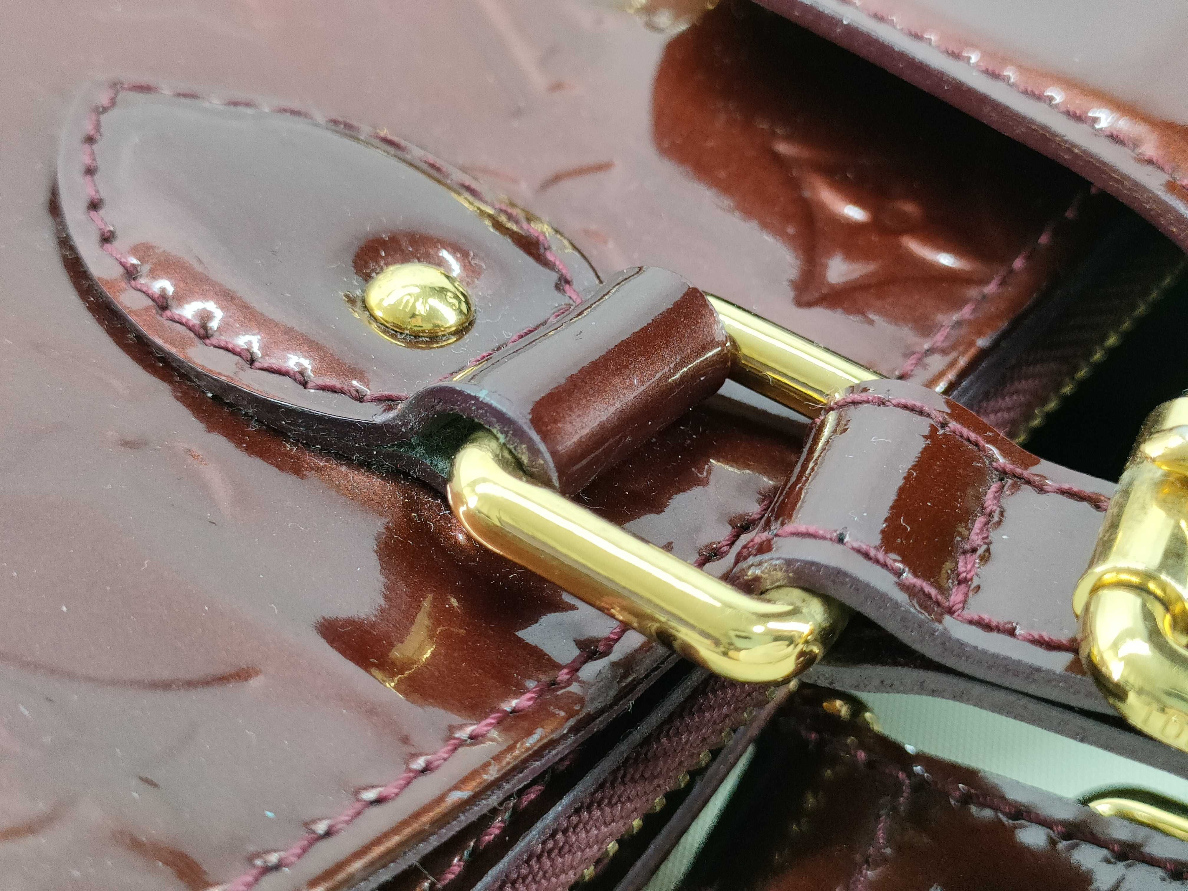 Vernis Bag Louis Vuitton Melrose Avenue Amarante Vernis Handbag — view 7