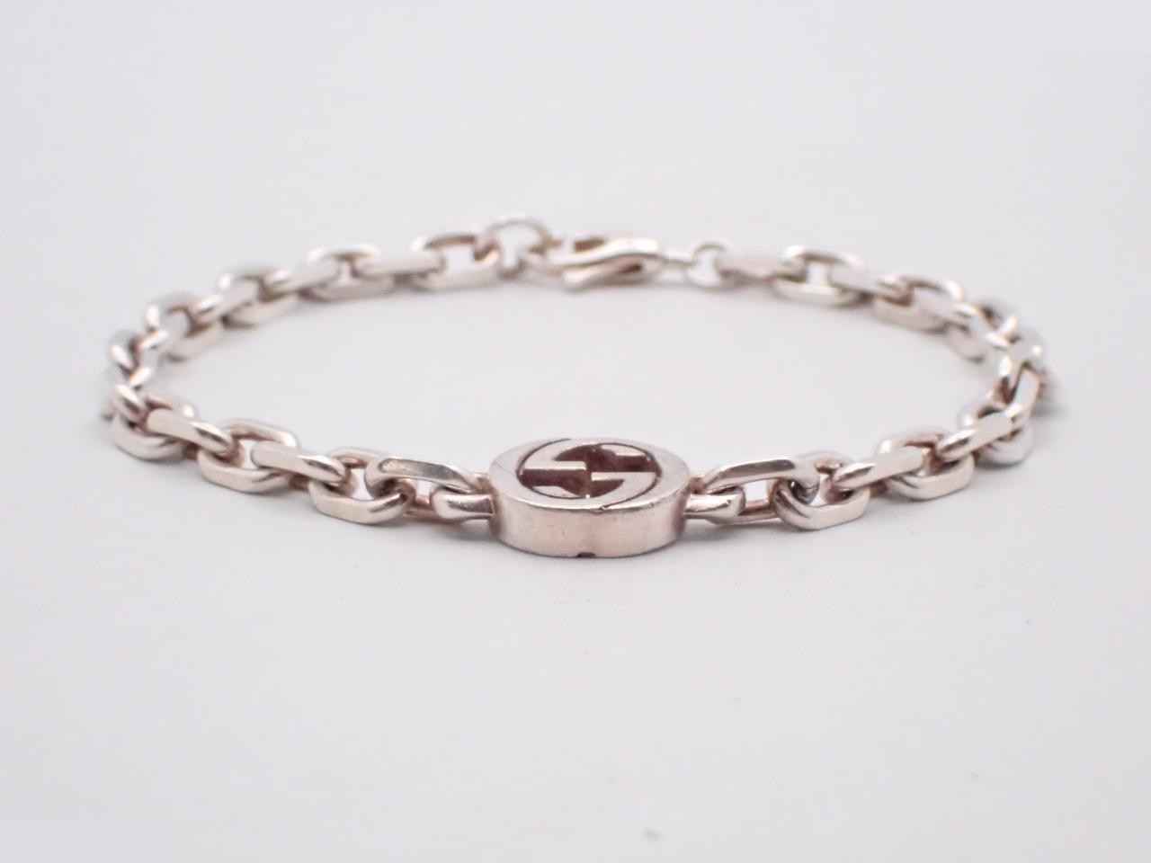 Interlocking G 925/12.2g Silver Bracelet