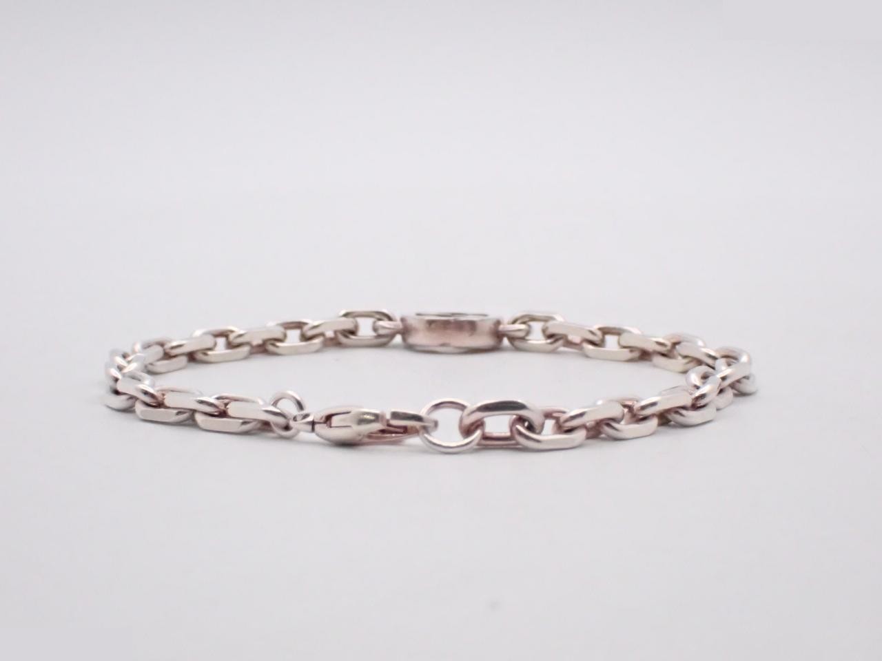 Interlocking G 925/12.2g Silver Bracelet — view 2