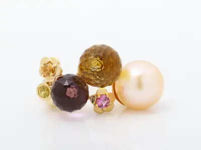 Mademoiselle Freshwater Pearl Amethyst Citrine Sapphire Ring