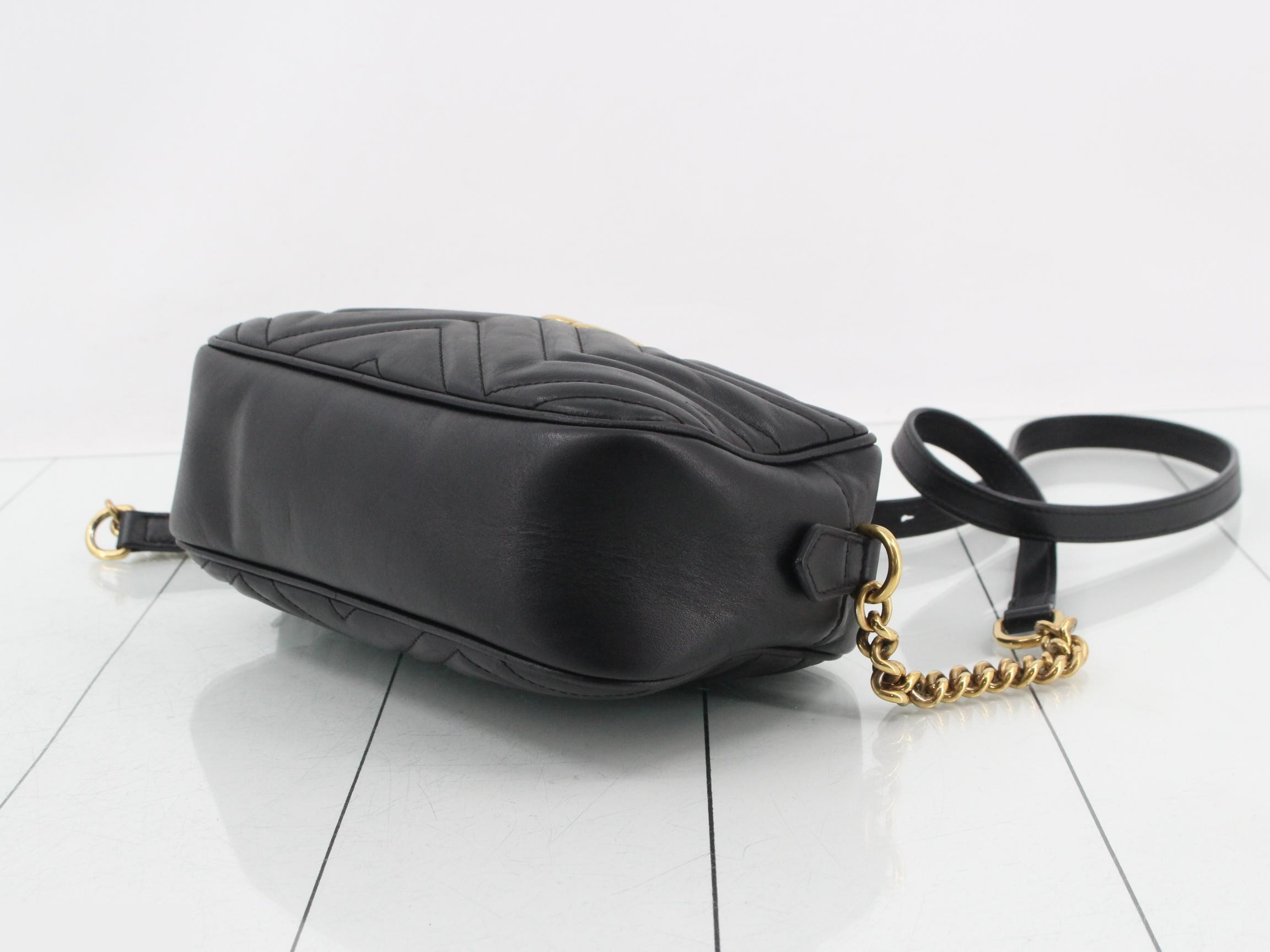 447632 GG Marmont Quilted Shoulder Bag Small Camera Case — view 6