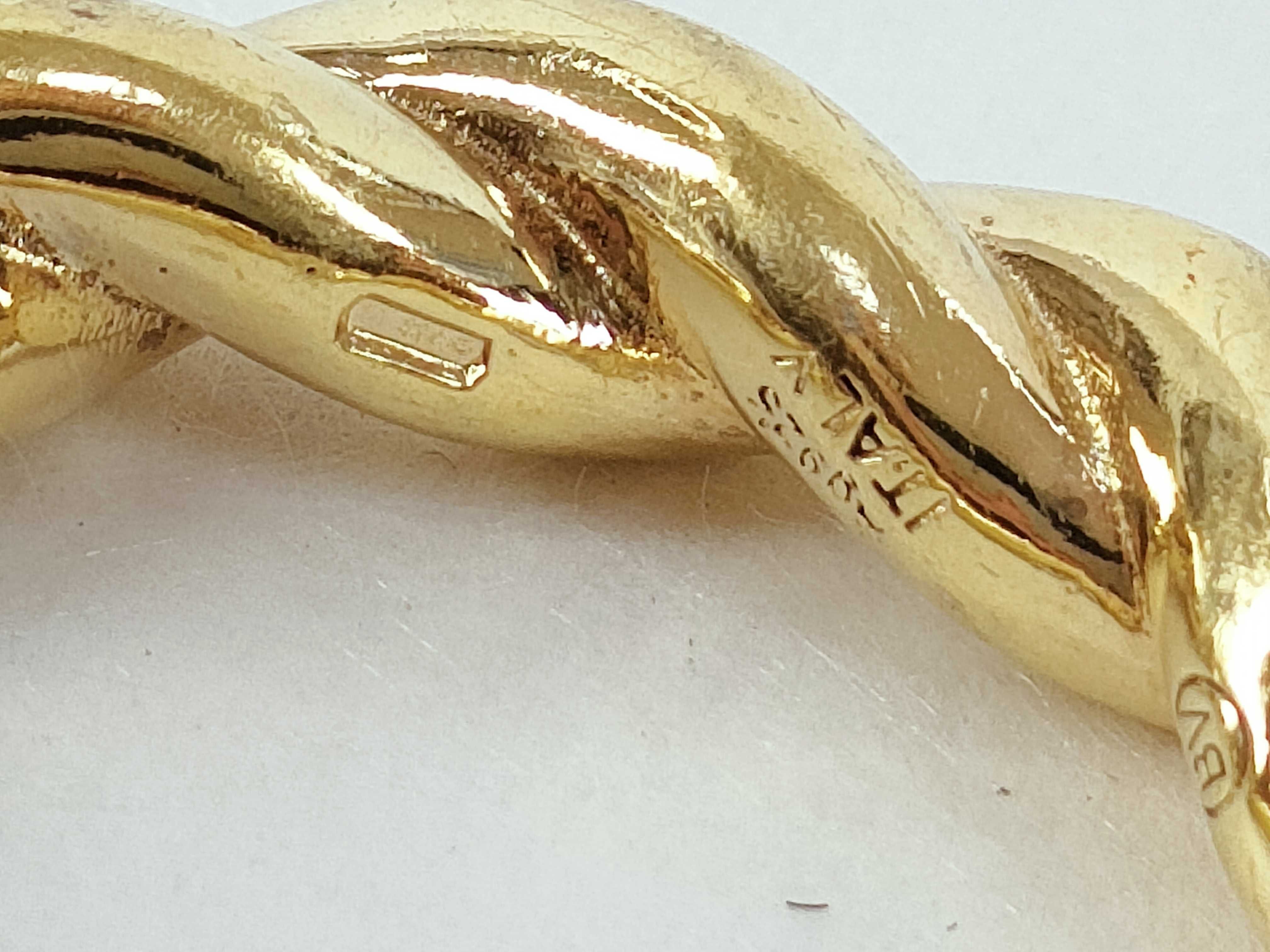 Gold Twisted Rope Ring and other accessories — view 4