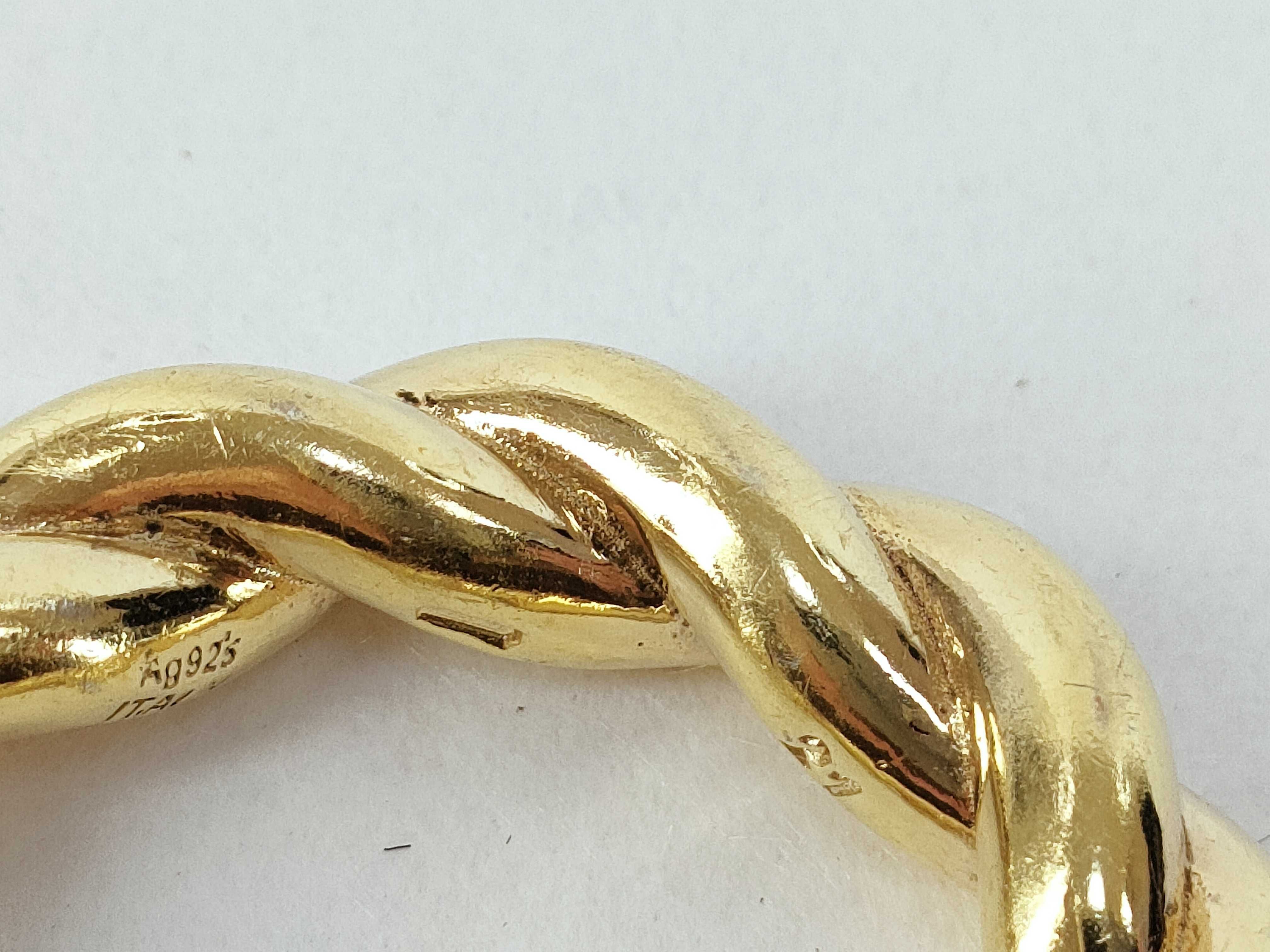 Gold Twisted Rope Ring and other accessories — view 8